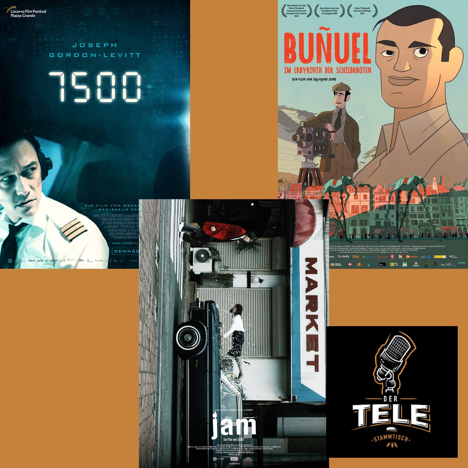 Reviews - "7500", "Jam" und "Buñuel - Im Labyrinth der Schildkröten"