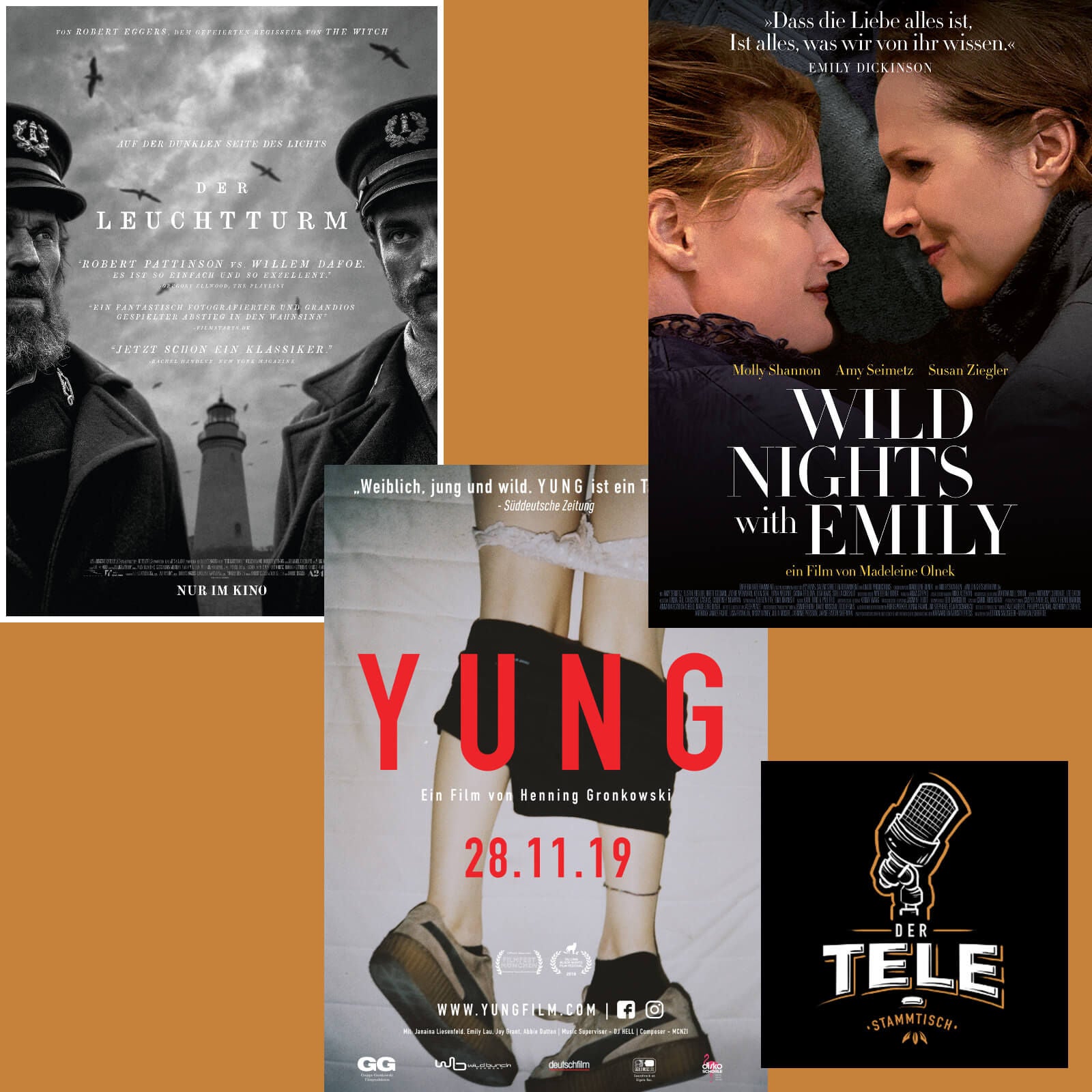 Reviews - "Der Leuchtturm", "Yung" und "Wild Nights With Emily"