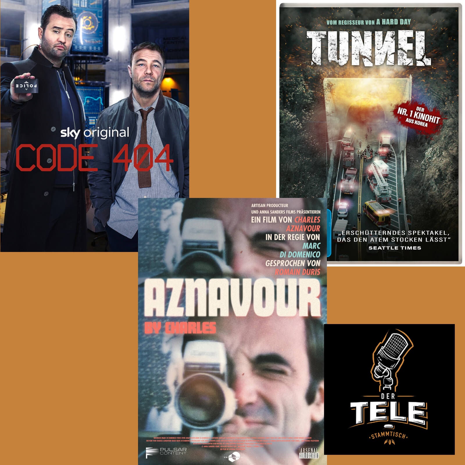 "Code 404", "Aznavour by Charles" und "Tunnel"
