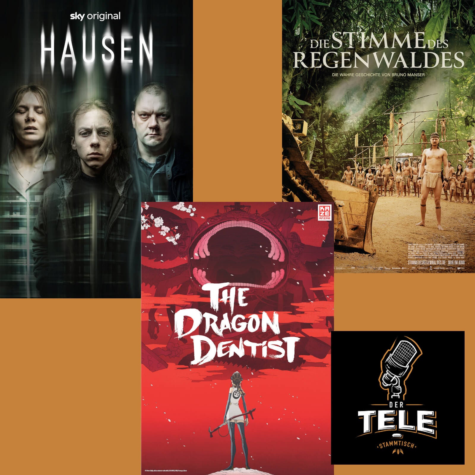 "Hausen", "The Dragon Dentist" und "Die Stimme Des Regenwaldes"