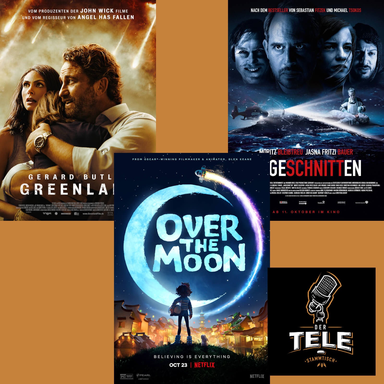 "Greenland", "Die Bunte Seite Des Monds" und "Abgeschnitten"