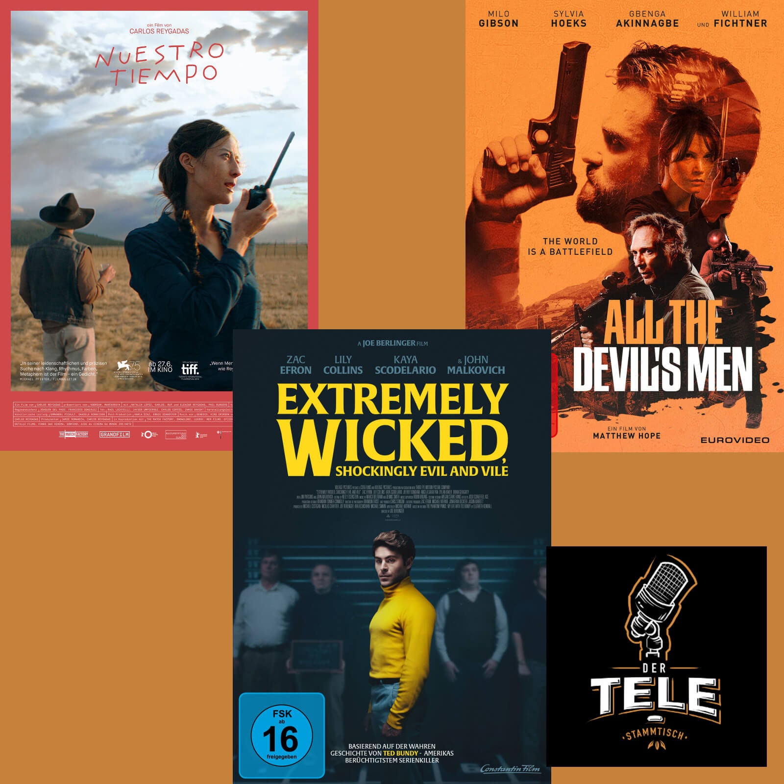 Reviews - "Nuestro Tiempo", "Extremely Wicked, Shockingly Evil and Vile" und "All The Devil's Men"