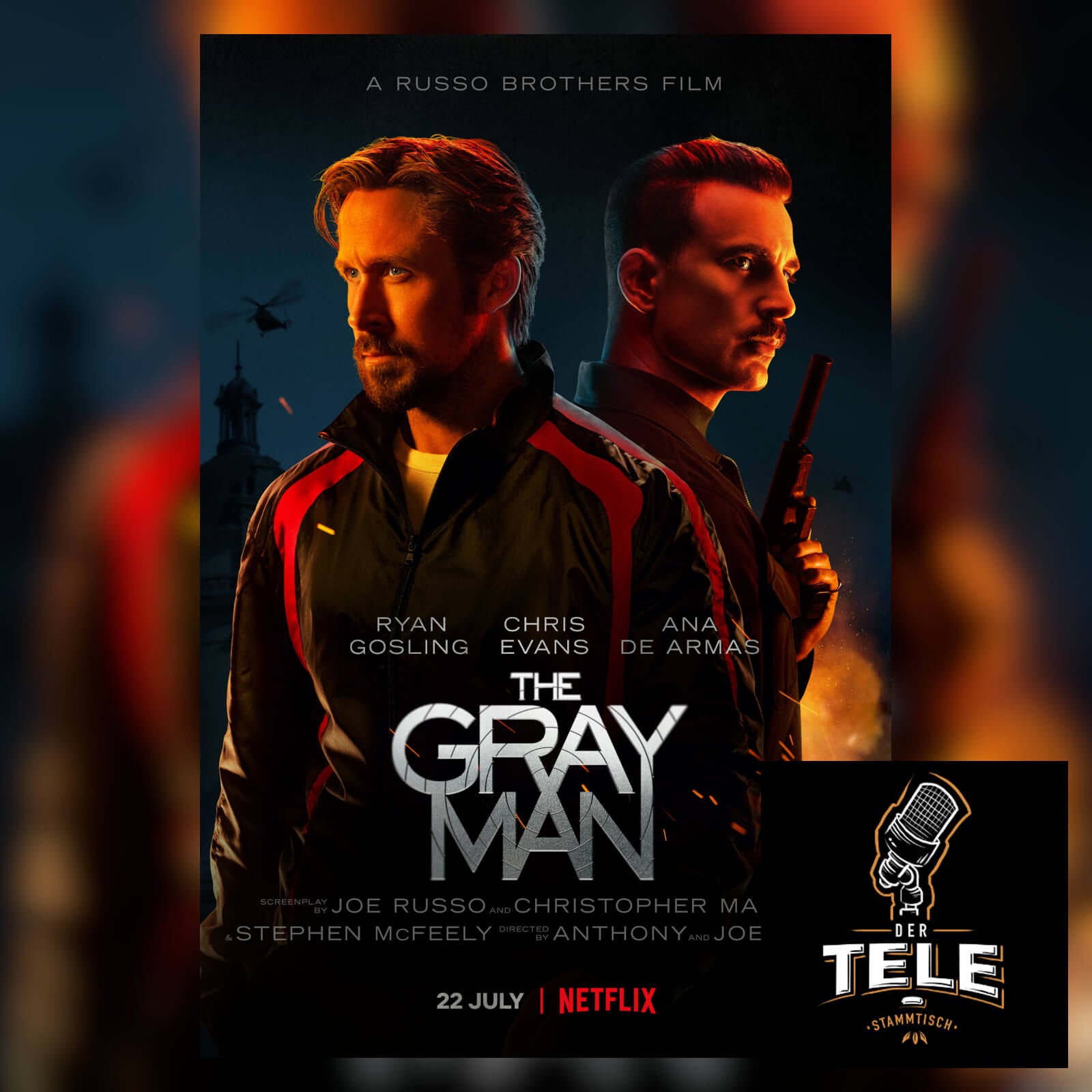 The Gray Man (Ryan Gosling, Chris Evans, Netflix)