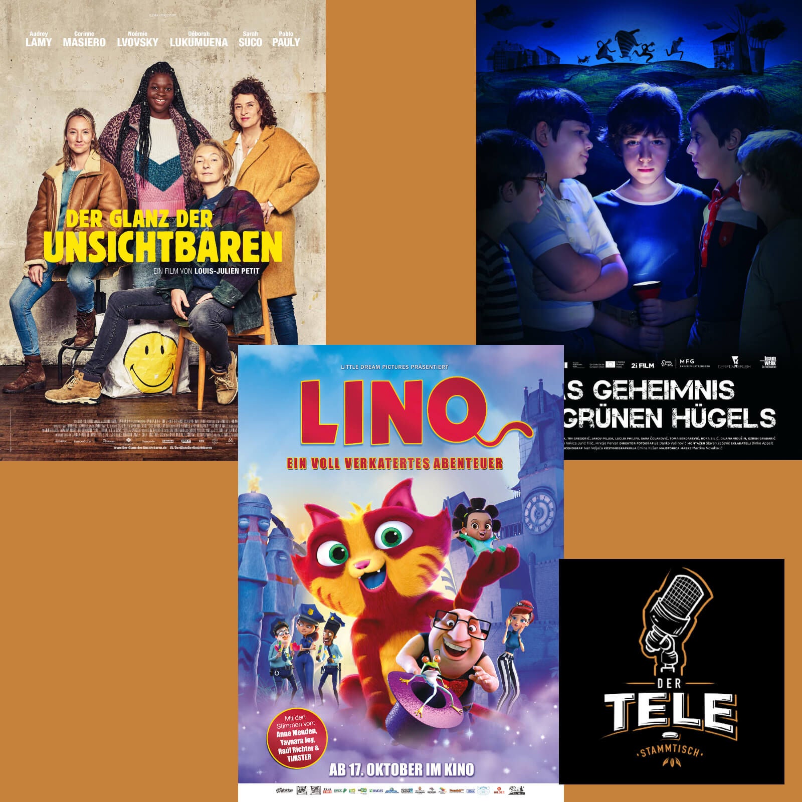 Reviews - "Der Glanz Der Unsichtbaren", "Lino" und "Das Geheimnis Des Grünen Hügels"
