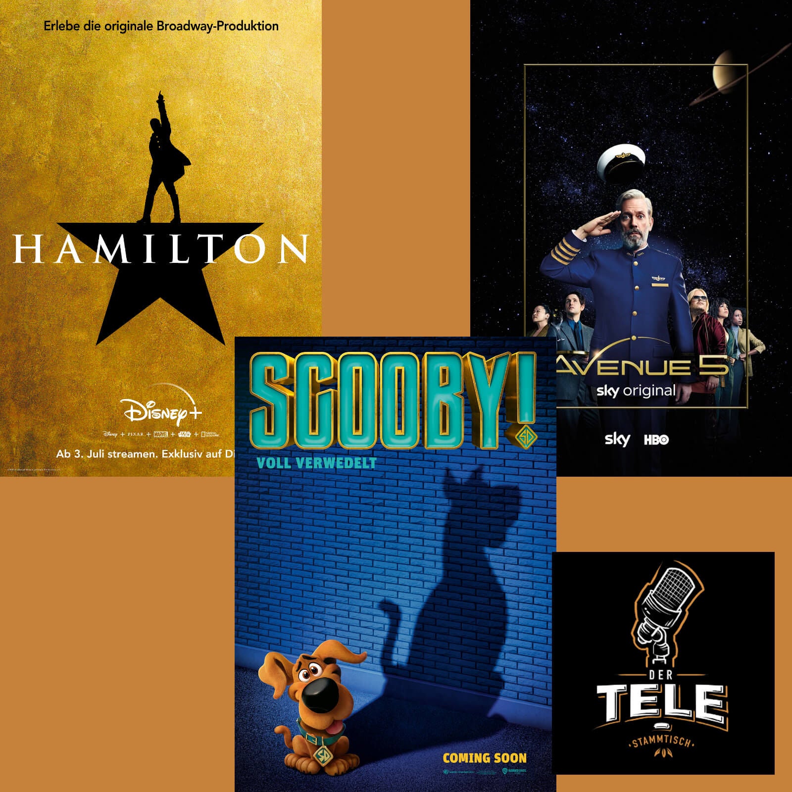 "Hamilton", "Scooby!" und "Avenue 5"