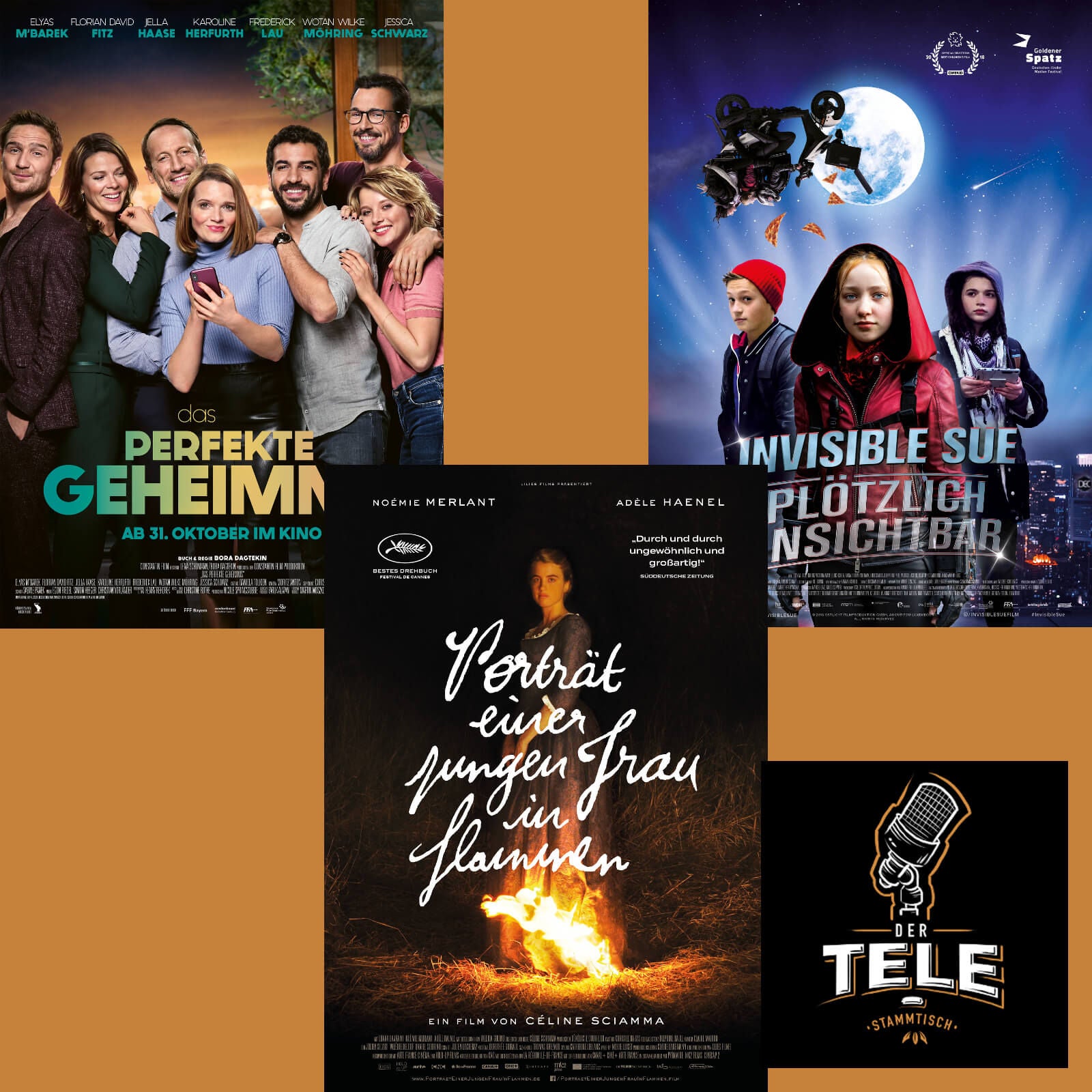Reviews - "Das Perfekte Geheimnis", "Porträt Einer Jungen Frau In Flammen" und "Invisible Sue"