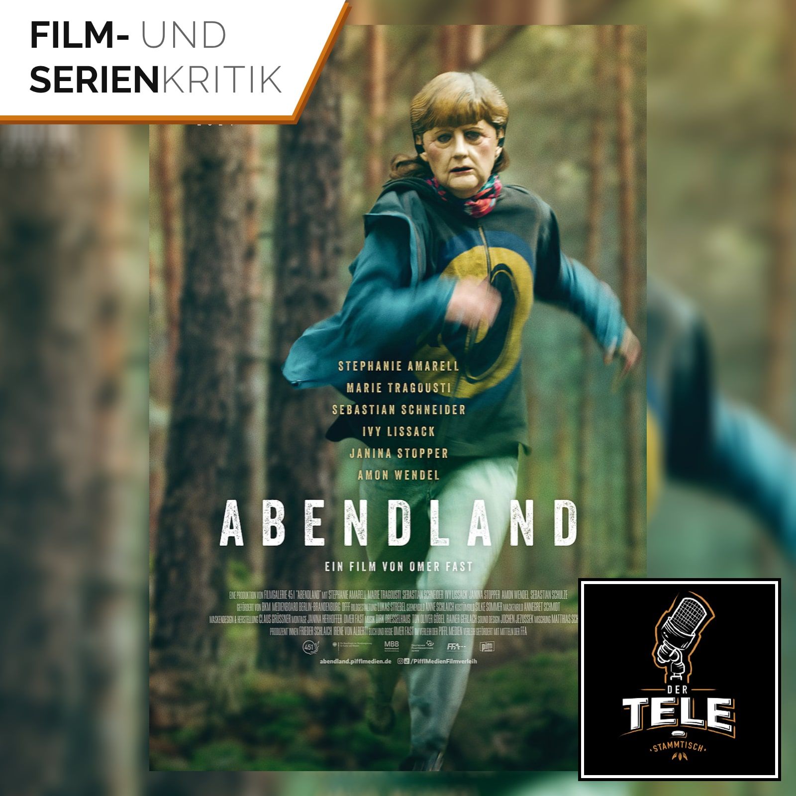 Abendland | Eine Merkel steht im Walde