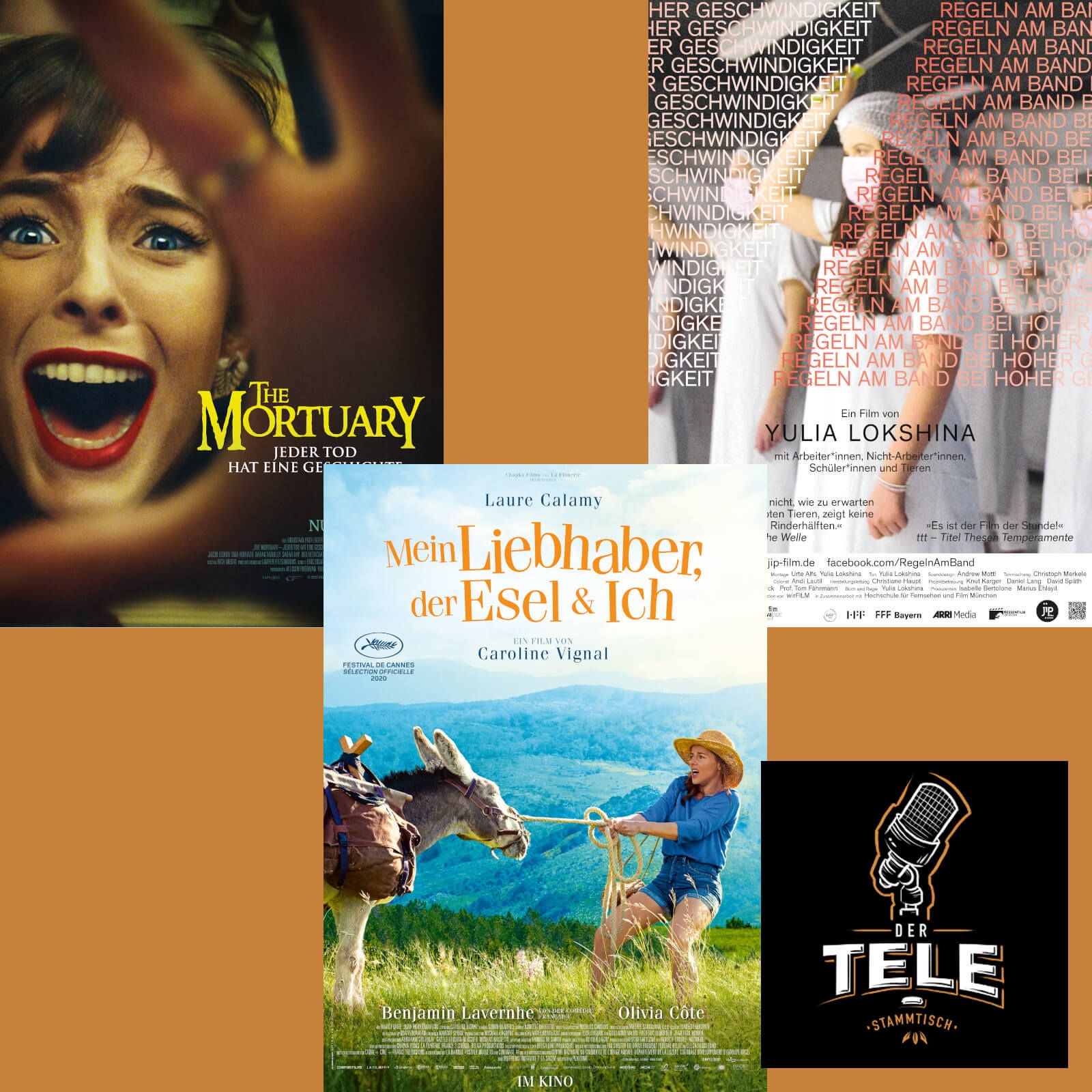 "The Mortuary", "Mein Liebhaber, der Esel und Ich" und "Regeln am Band, bei Hoher Geschwindigkeit"