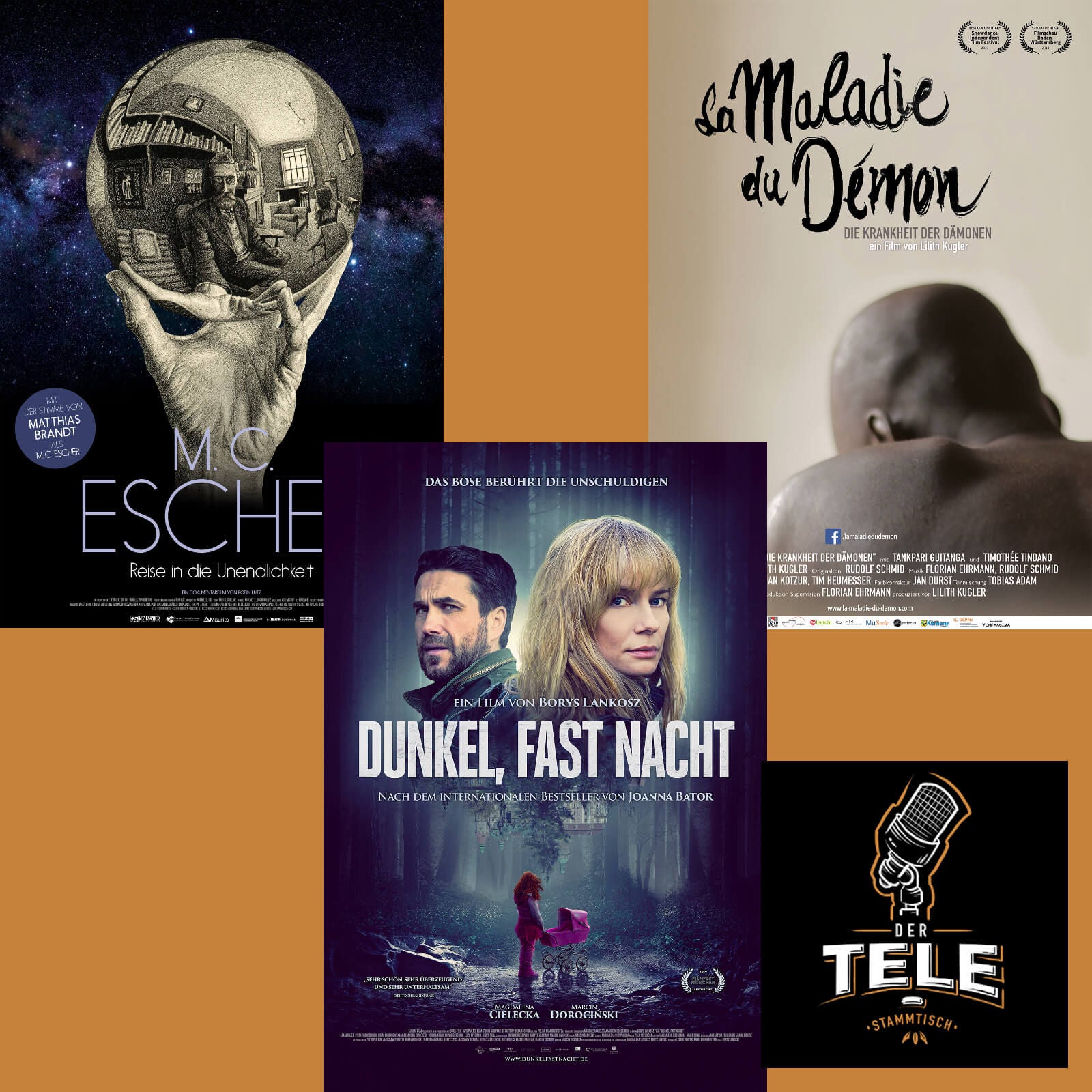 Reviews - "M. C. Escher", "Dunkel, Fast Nacht" und "La Maladie du Démon - Die Krankheit der Dämonen"
