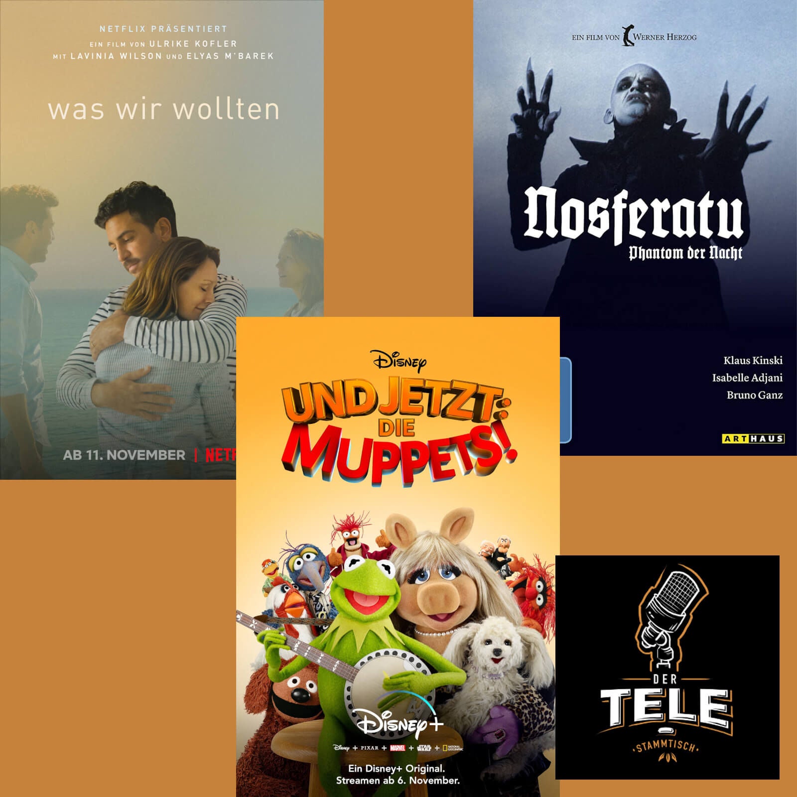 "Was Wir Wollten", "Und Jetzt: Die Muppets" und "Nosferatu"