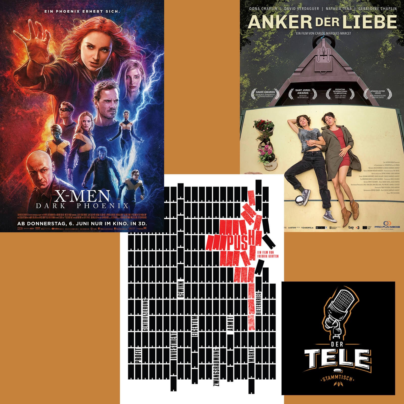 Reviews - "X-Men: Dark Phoenix", "Push" und "Anker Der Liebe"
