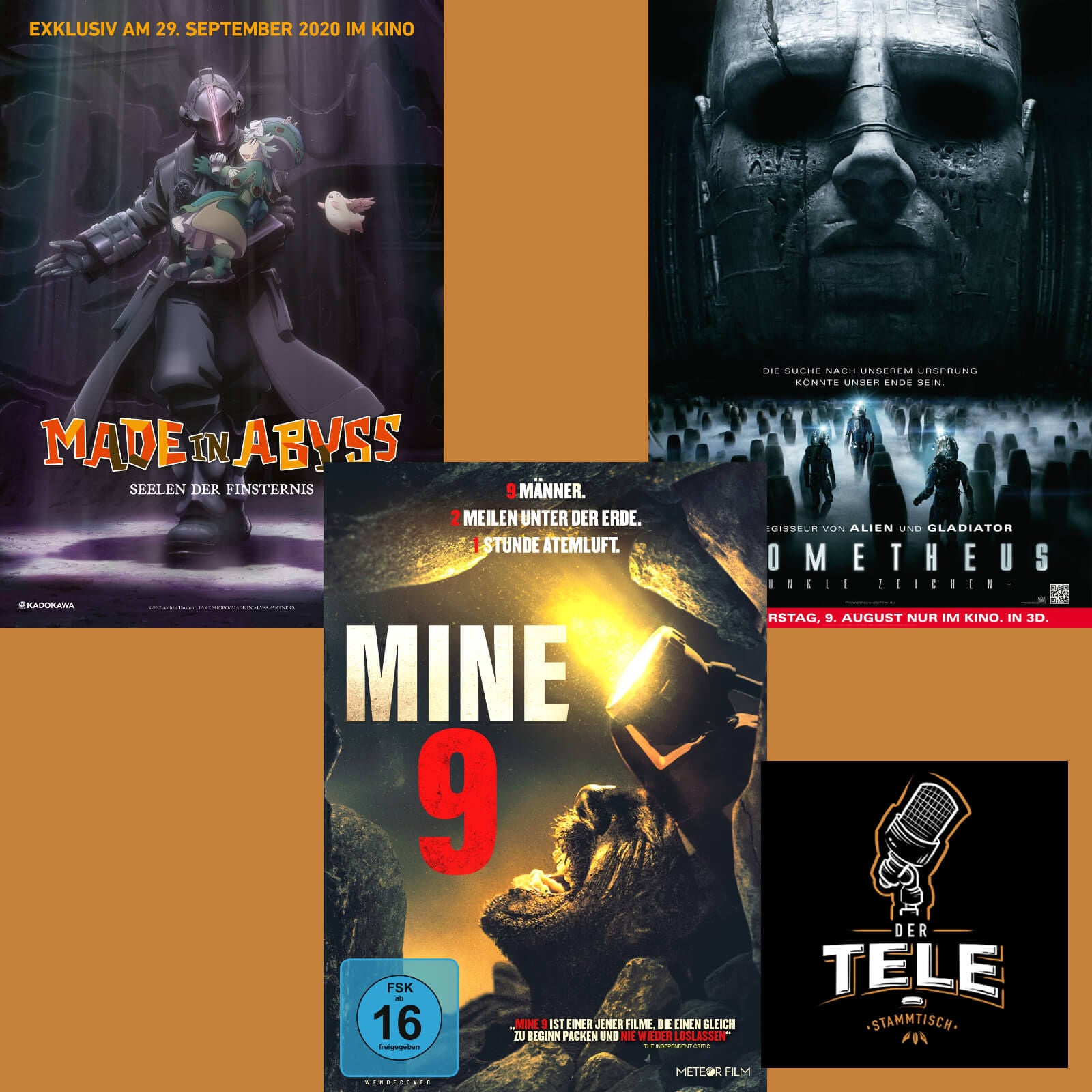 "Made In Abyss: Seelen der Finsternis", "Mine 9" und "Prometheus"
