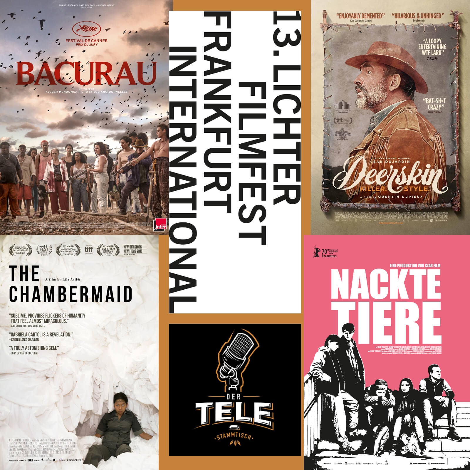 "Bacurau", "Deerskin", "The Chambermaid" und "Nackte Tiere" - 13. Lichter Filmfest Frankfurt International