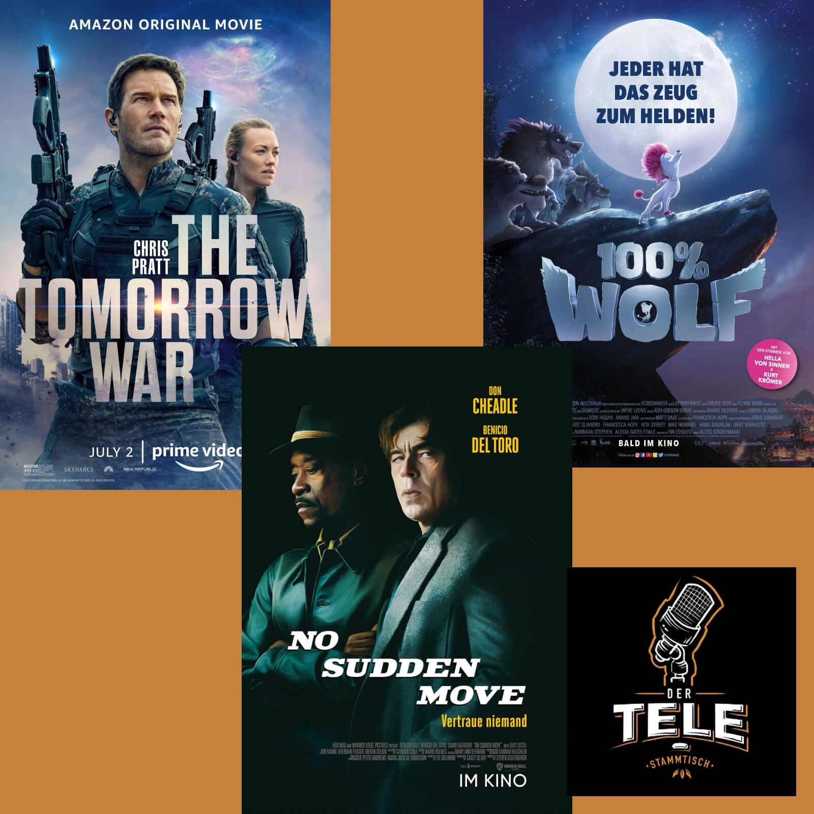 "The Tomorrow War", "No Sudden Move" und "100% Wolf"