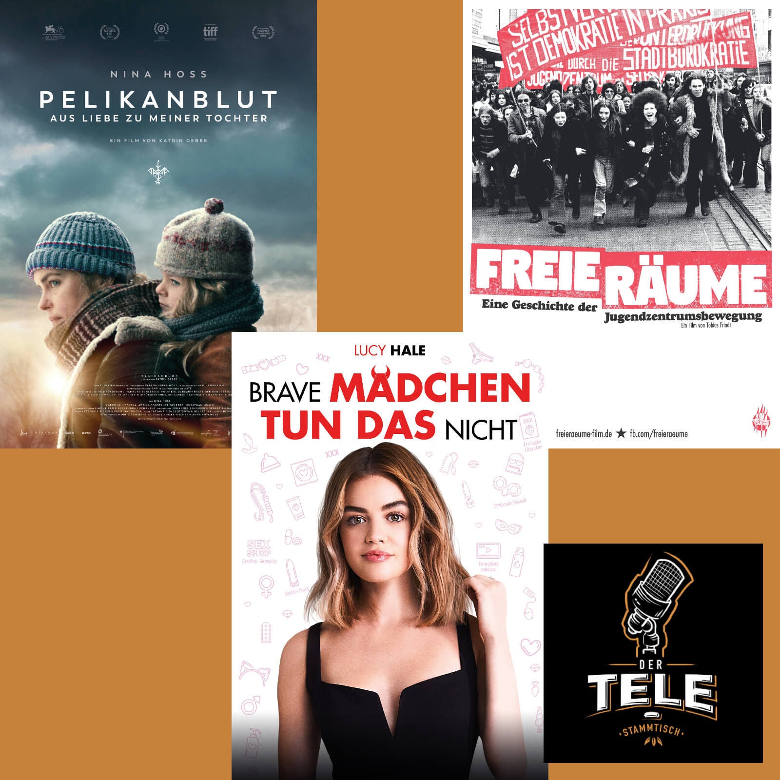 "Pelikanblut", "Brave Mädchen Tun Das Nicht" und "Freie Räume"