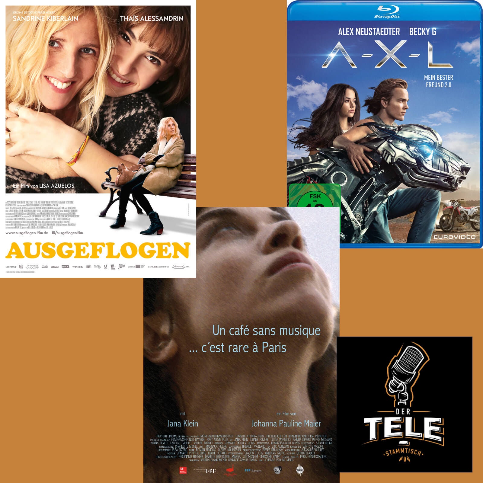 Reviews - "Ausgeflogen", "Un Cafe Sans Musique C'est Rare à Paris" und "A-X-L"