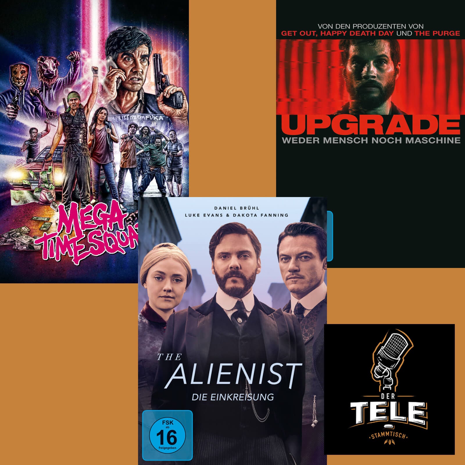 Reviews - "Mega Time Squad", "The Alienist" und "Upgrade"