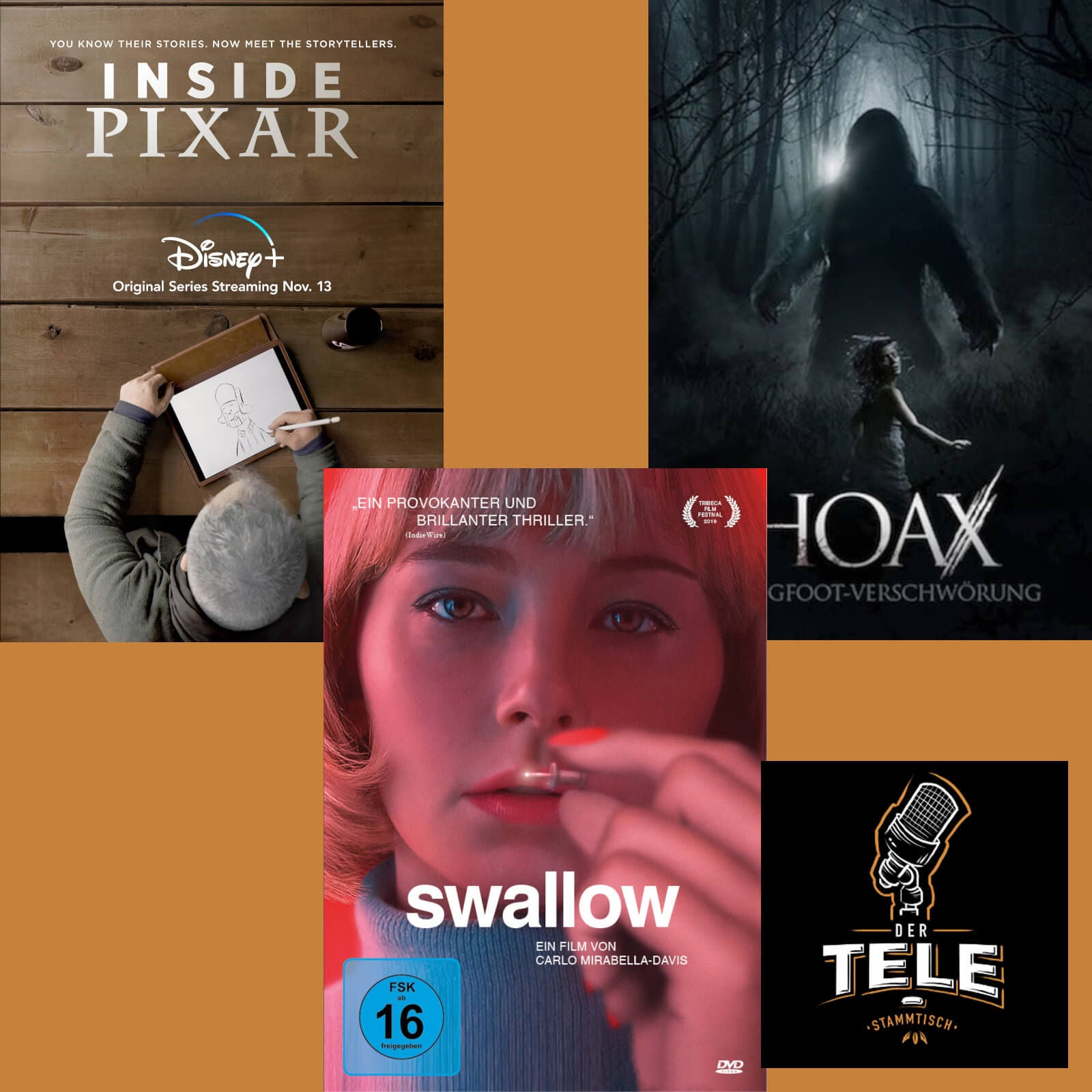 "Inside Pixar", "Swallow" und "Hoax"