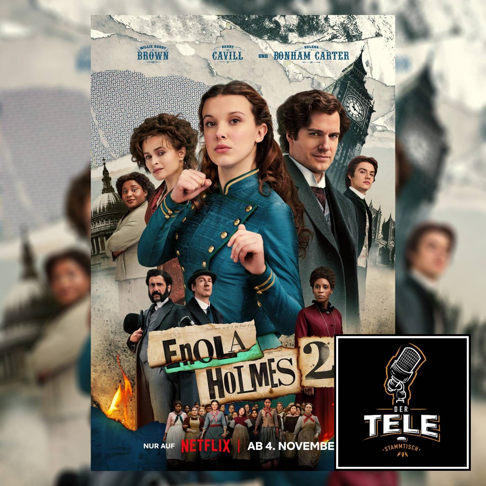Enola Holmes 2 - Sherlocks Schwester ermittelt wieder (Millie Bobby Brown, Henry Cavill, Netflix)