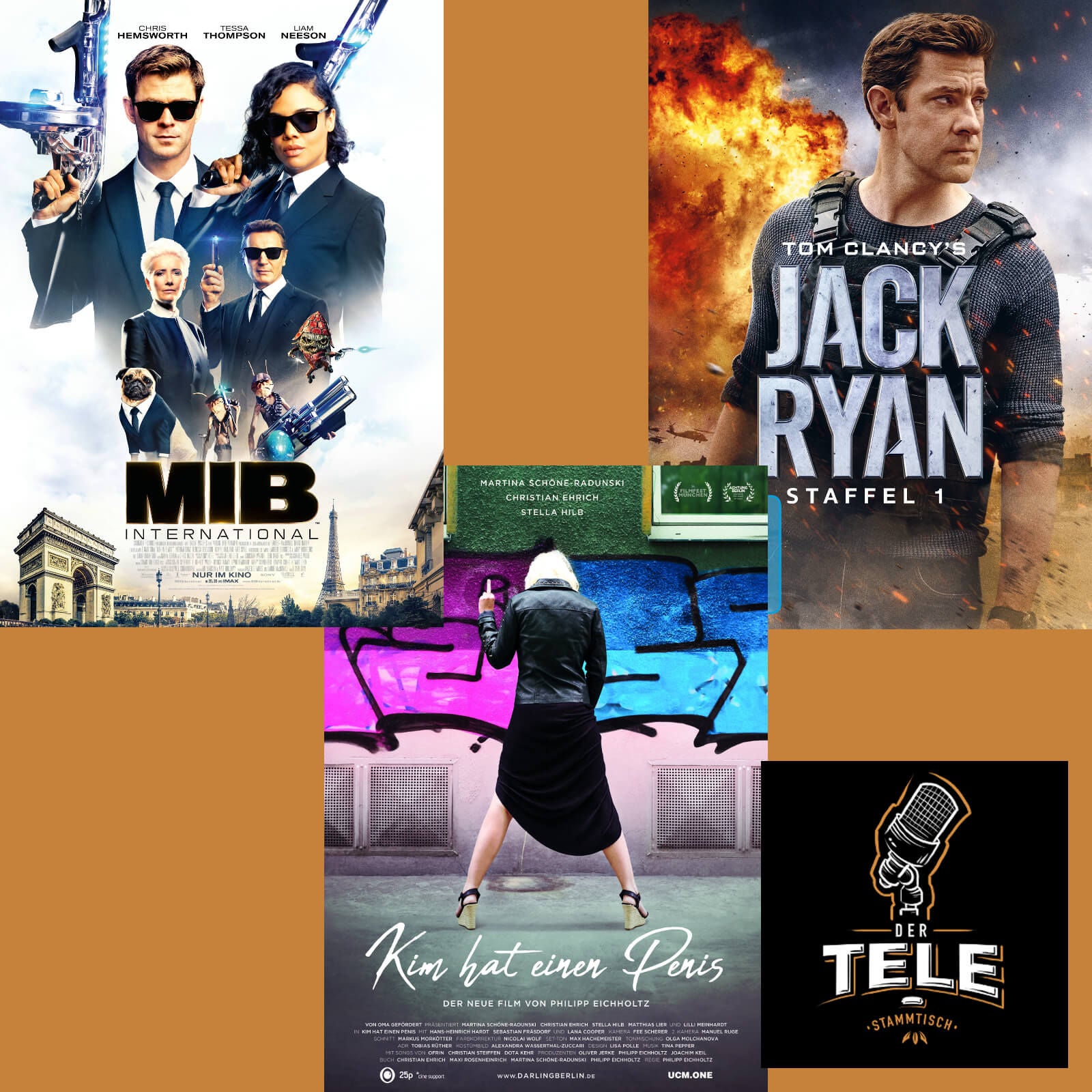 Reviews - "(MIB) Men In Black: International", "Kim Hat Einen Penis" und "Jack Ryan Staffel 1"