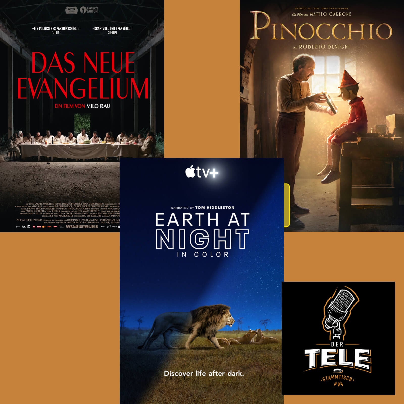 "Das Neue Evangelium", "Earth at Night" und "Pinocchio"