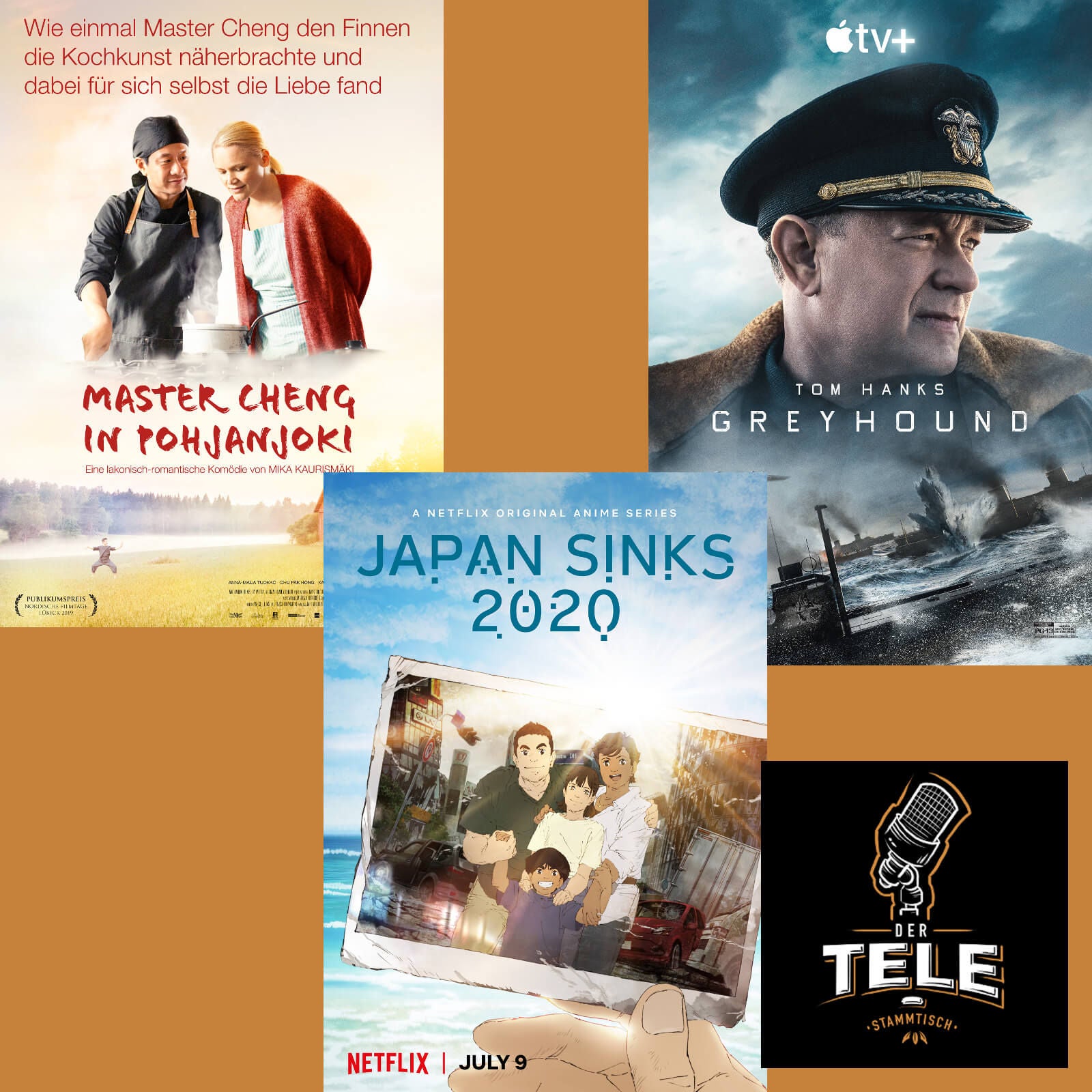 "Master Cheng in Pohjanjoki", "Japan sinkt" und "Greyhound"