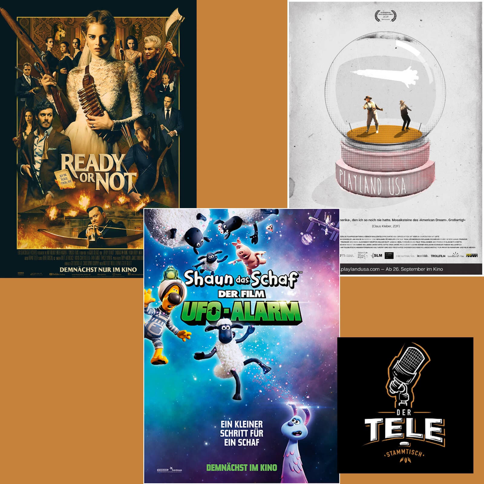 Reviews - "Ready Or Not", "Shaun das Schaf - Der Film: UFO-Alarm" und "Playland USA"