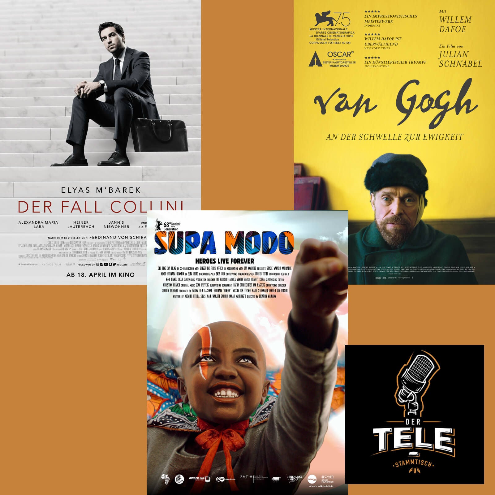 Reviews - "Der Fall Collini", "Supa Modo" und "Van Gogh - An der Schwelle zur Ewigkeit"