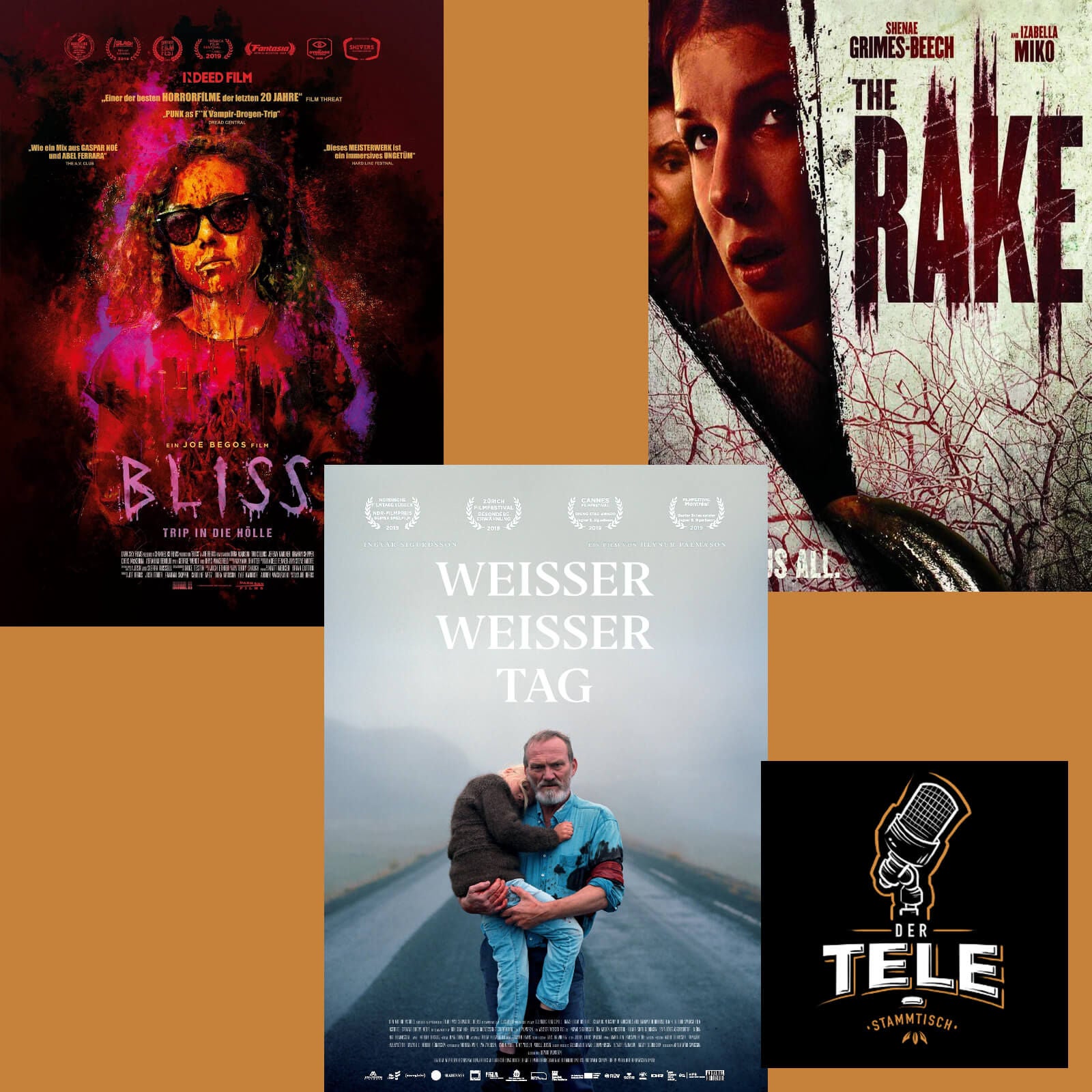 "Bliss", "Weisser Weisser Tag" und "The Rake"