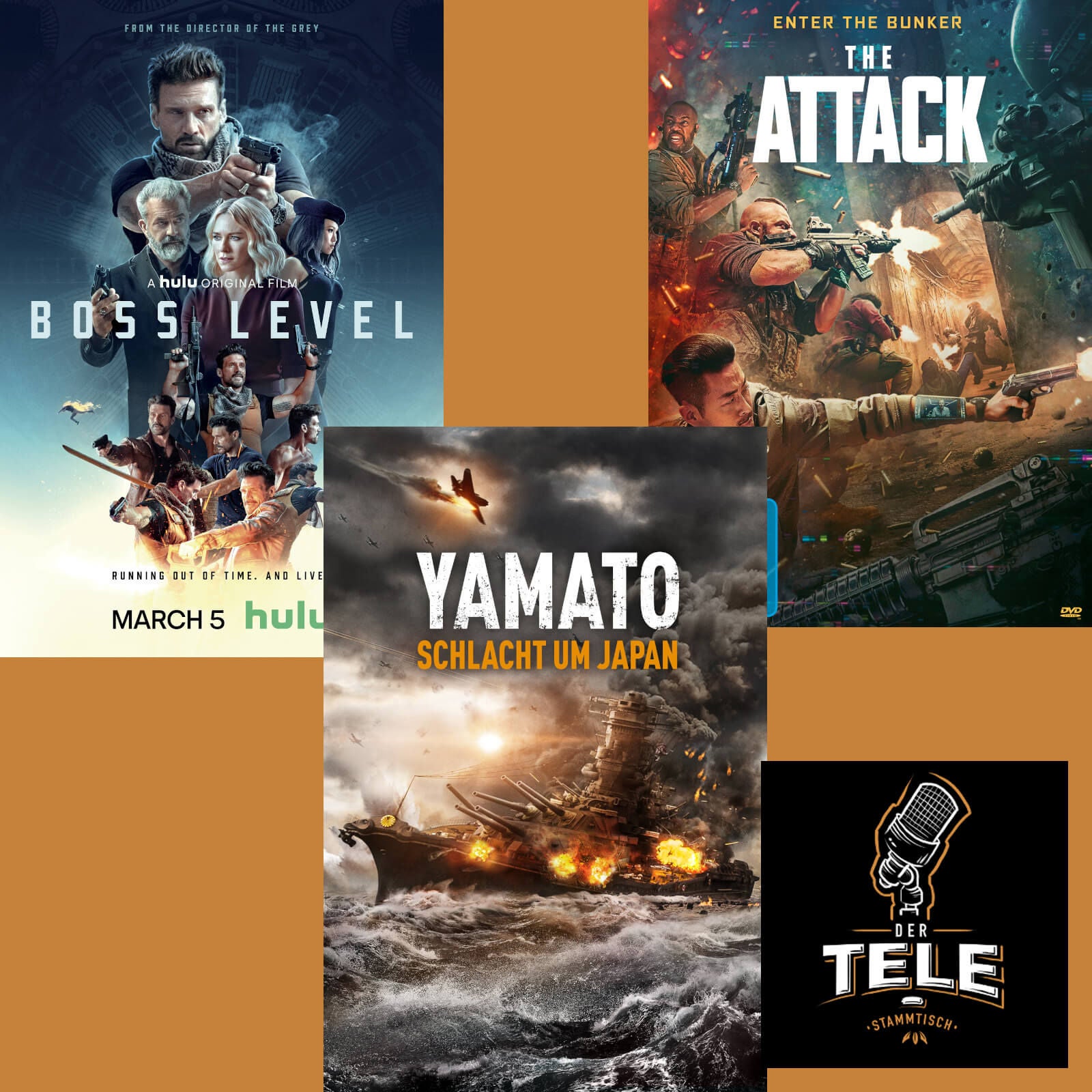 "Boss Level", "Yamato" und "The Attack"