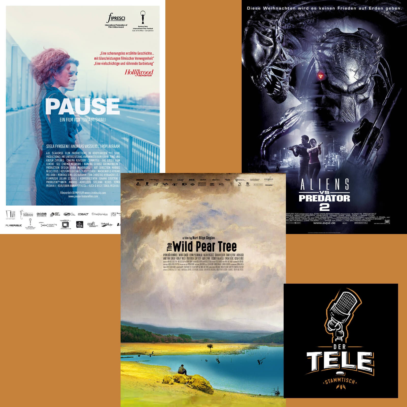 "Pause", "The Wild Pear Tree" und "Aliens vs. Predator 2"