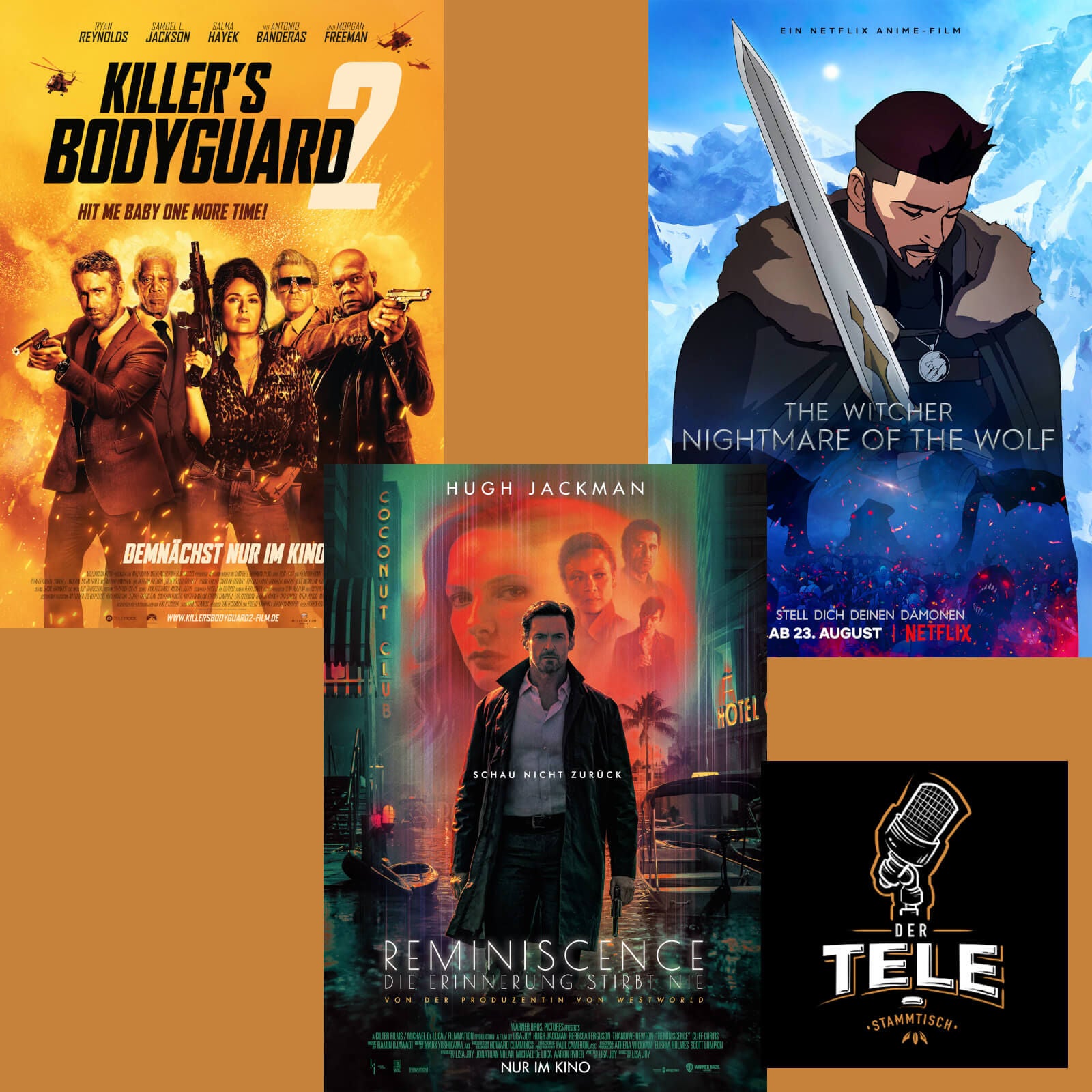 "Killers Bodyguard 2", "Reminiscence" und "The Witcher - Nightmare Of The Wolf"