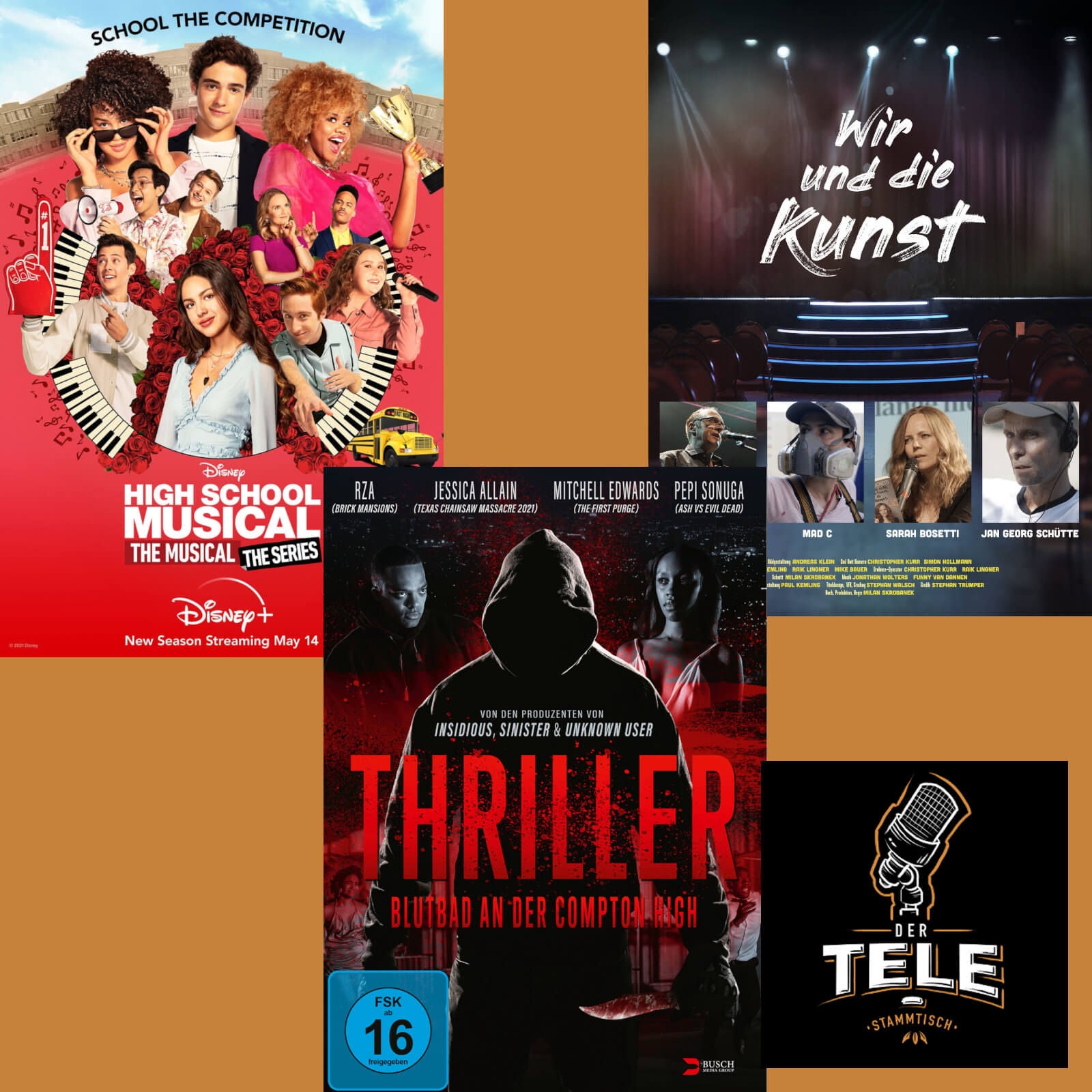 "High School Musical - Staffel 2" (Disney+), "Thriller" und "Wir und die Kunst"