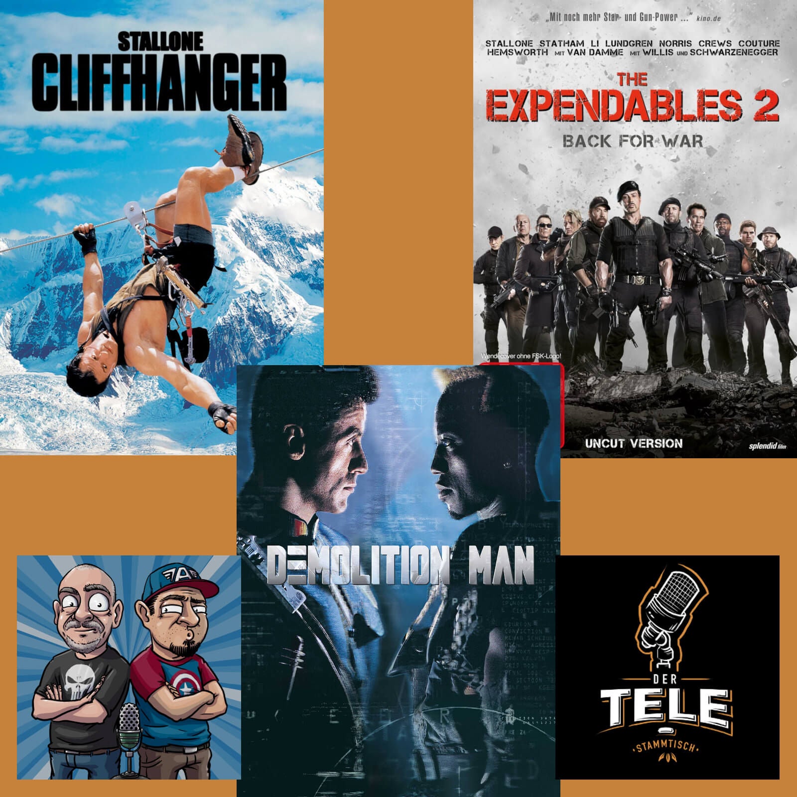 "Cliffhanger", "Demolition Man" und "Expandables 2"