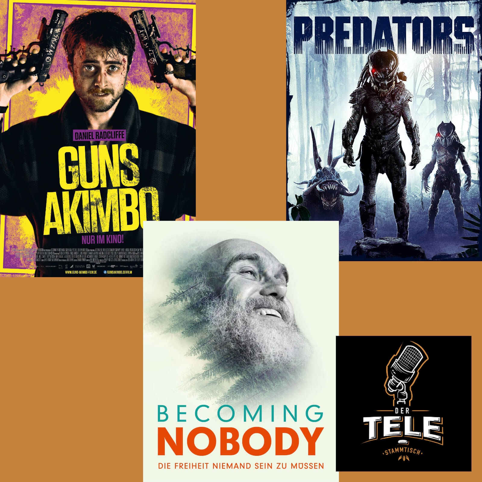 "Guns Akimbo", "Becoming Nobody" und "Predators"