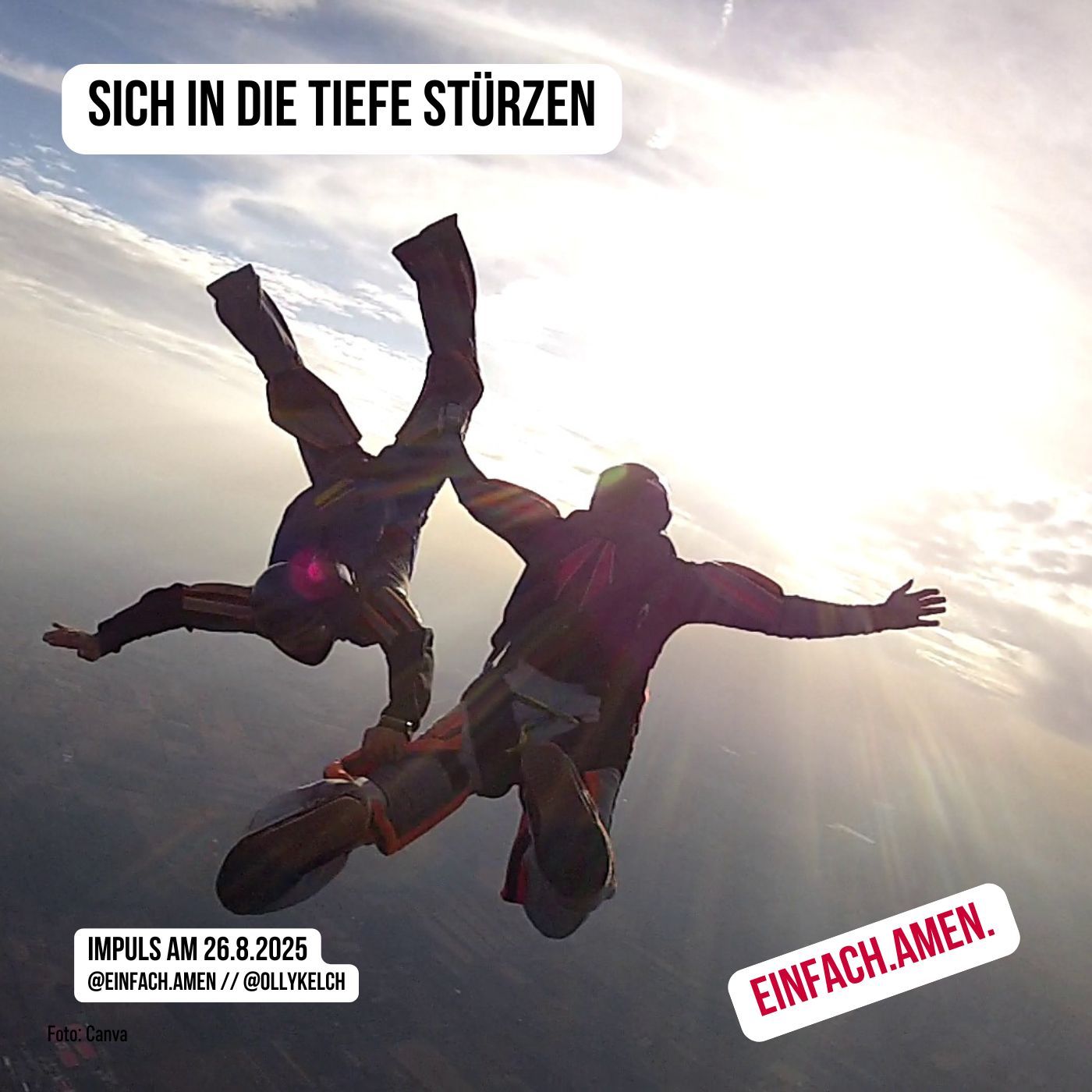 Sich in die Tiefe stürzen (26.8.2025)
