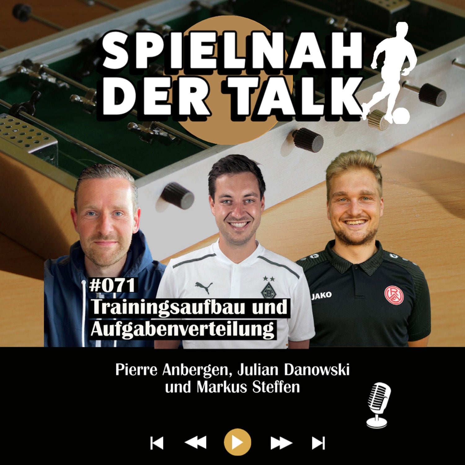 #071 Spielnah - der Talk - Trainingsaufbau und Aufgabenverteilung - mit Pierre Anbergen, Julian Danowski und Markus Steffen