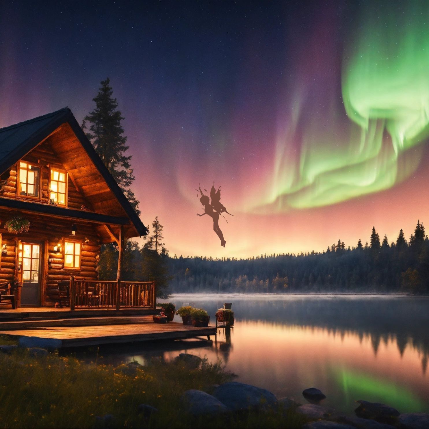Magie der Nordlichter. Entspannungsreise nach Schweden für Regeneration und zum Einschlafen