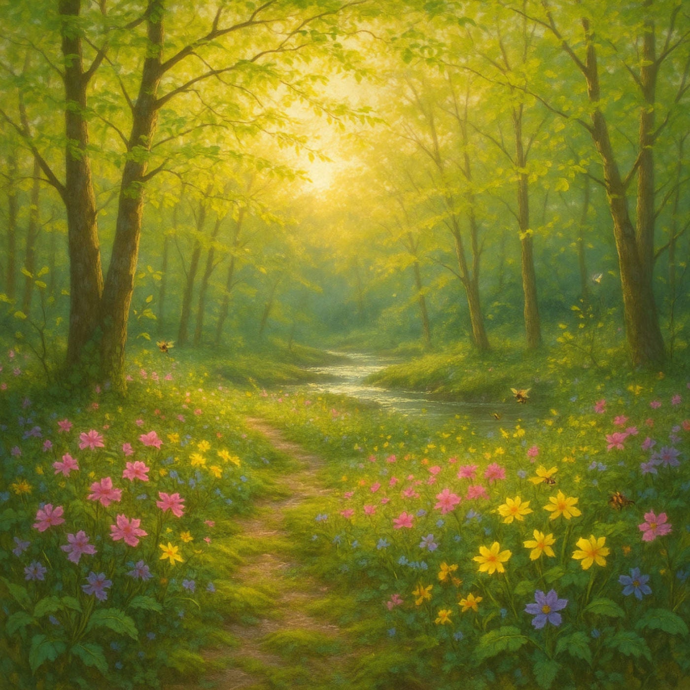 (ohne Musik) Sa, 05.04. Entspannt einschlafen - Der Wald am Abend – Frühling in Stille
