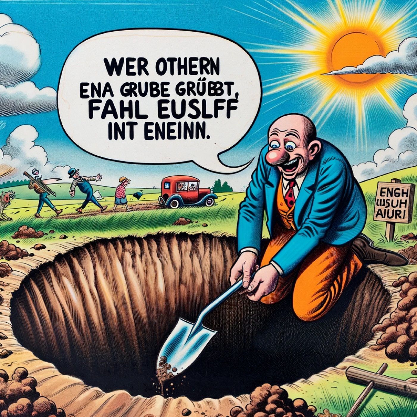 86 – Wer anderen eine Grube gräbt, fällt selbst hinein