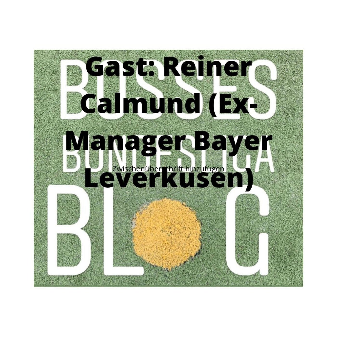 #25 Was erwartet die Fußballfans in der Rückrunde? - Gast: Reiner Calmund (Ex-Manager Bayer Leverkusen)