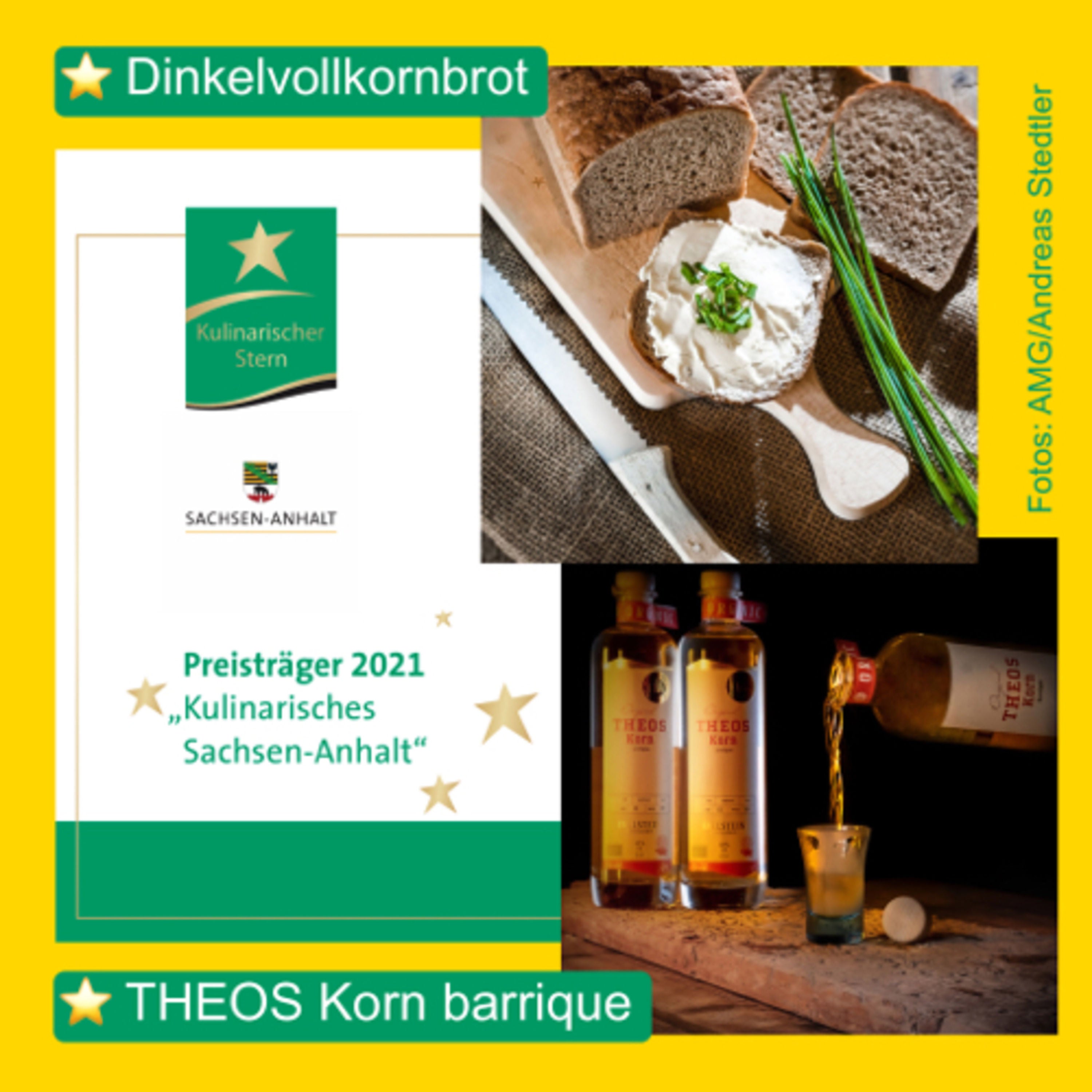 Dinkelvollkornbrot & THEOS Korn barrique - Kulinarische Sterne 2021