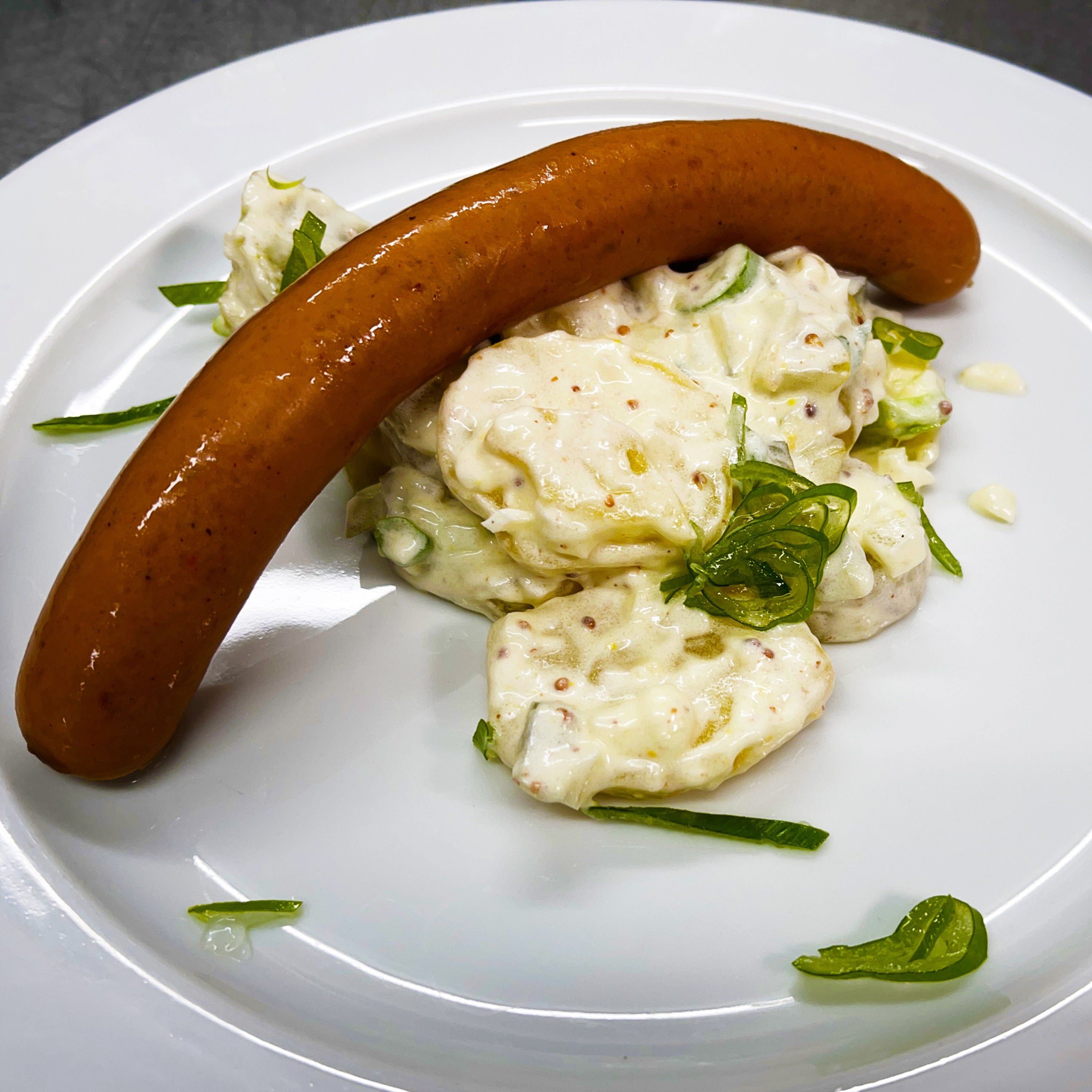 Kartoffelsalat mit Würstchen - Heiligabend 2020