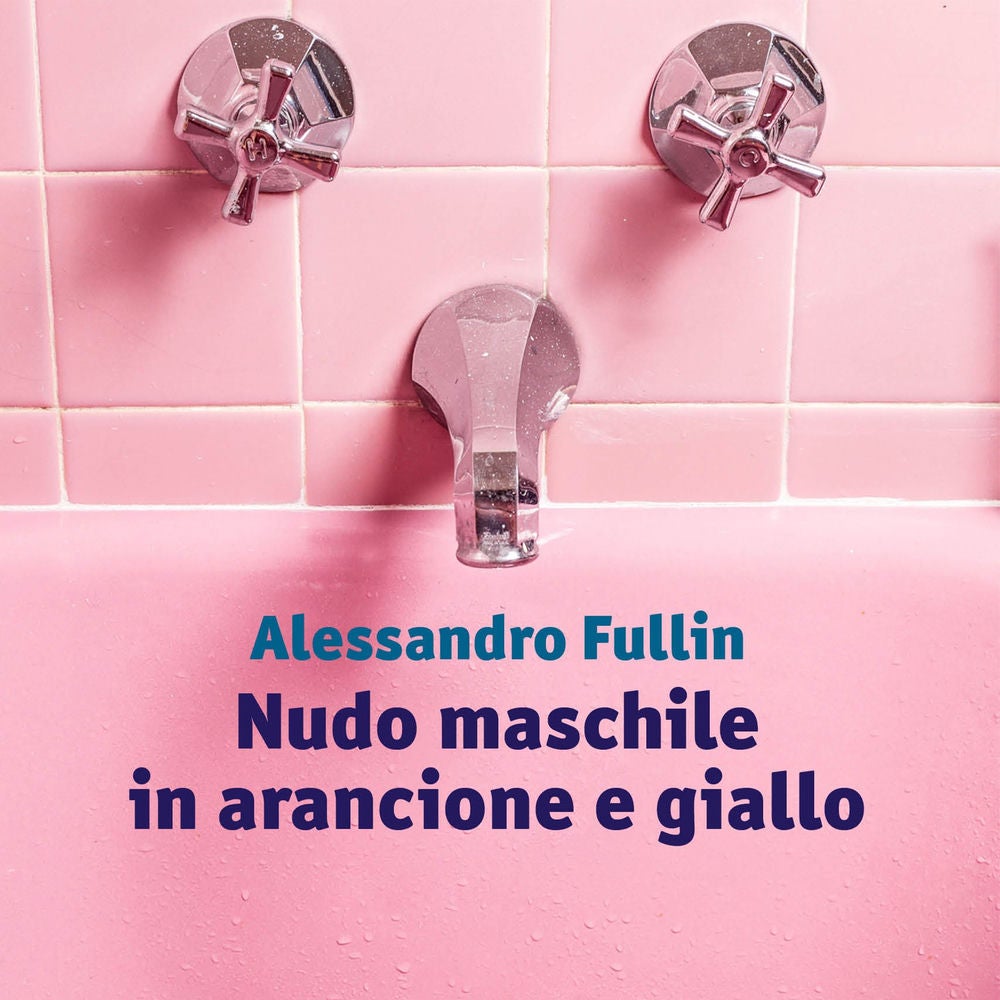 Nudo maschile in arancione e giallo