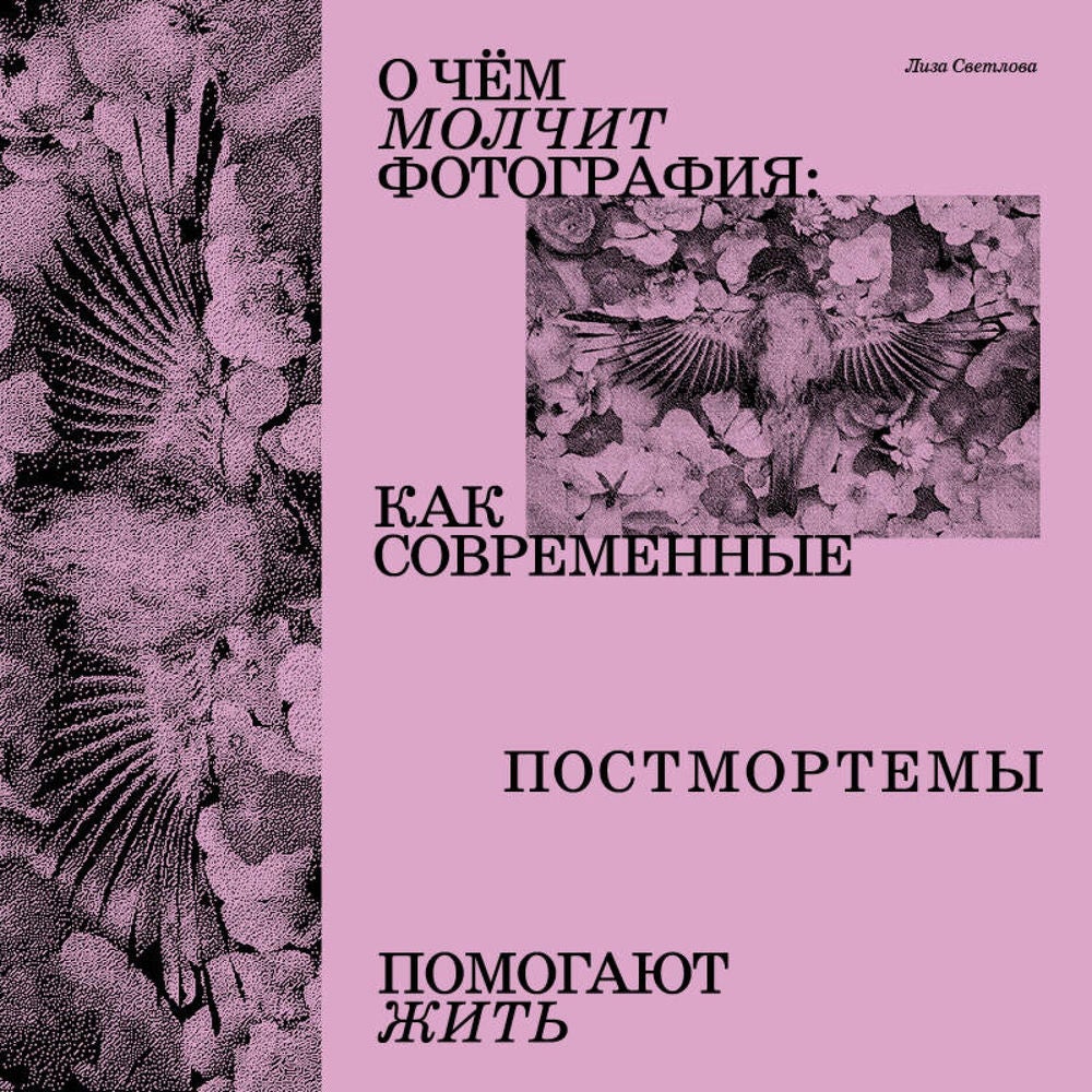 О чем молчит фотография: как современные постмортемы помогают жить