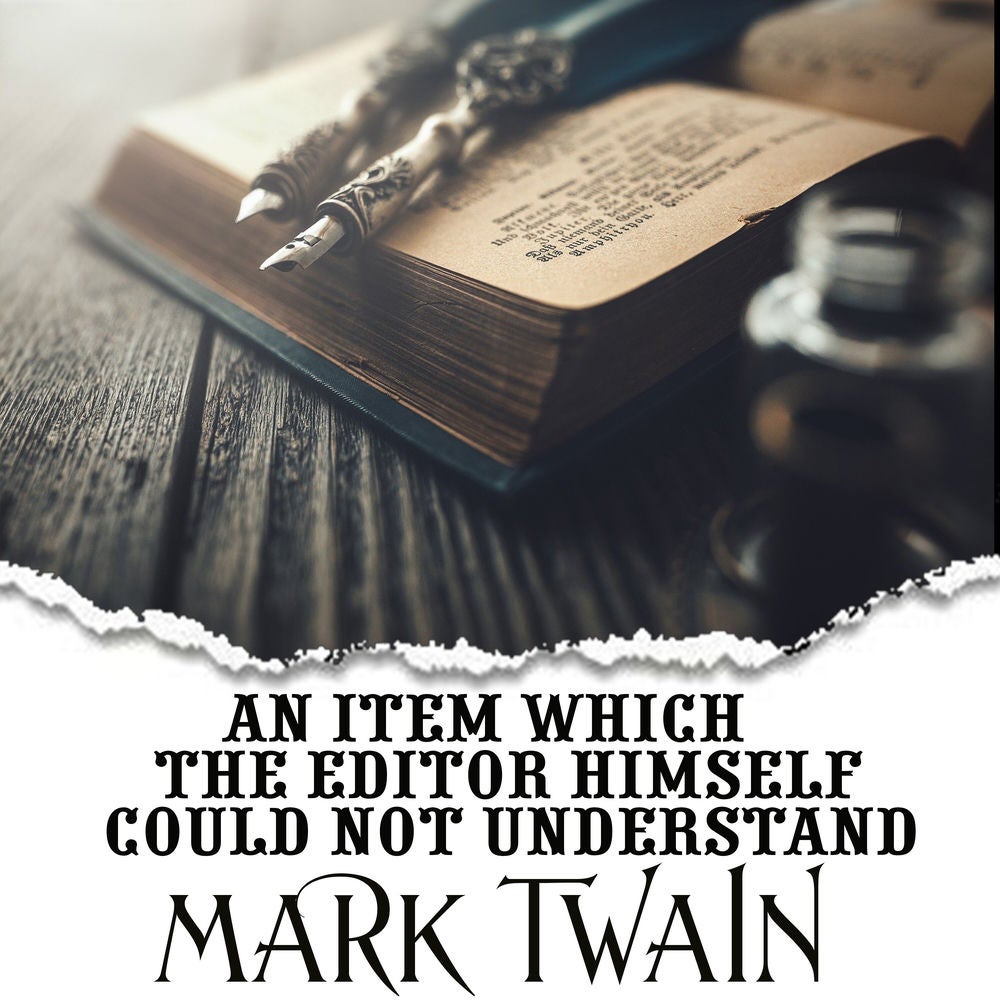 An Item Which the Editor Himself Could Not Understand