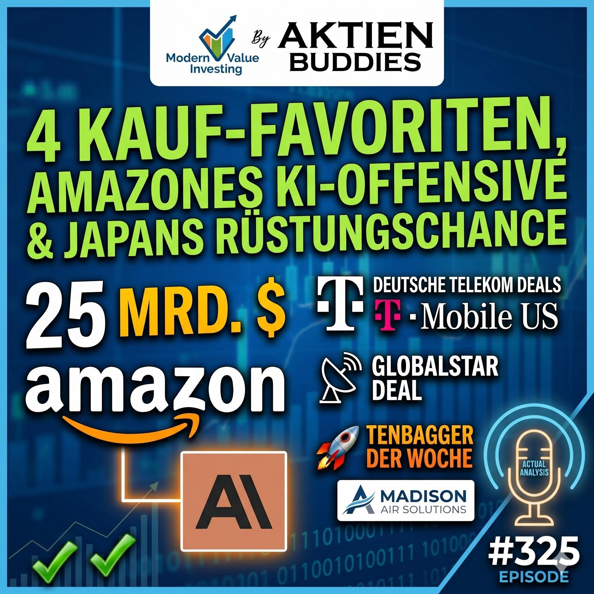 4 Kauf-Favoriten, Amazons KI-Offensive & News: Telekom, Amazon & Madison Air