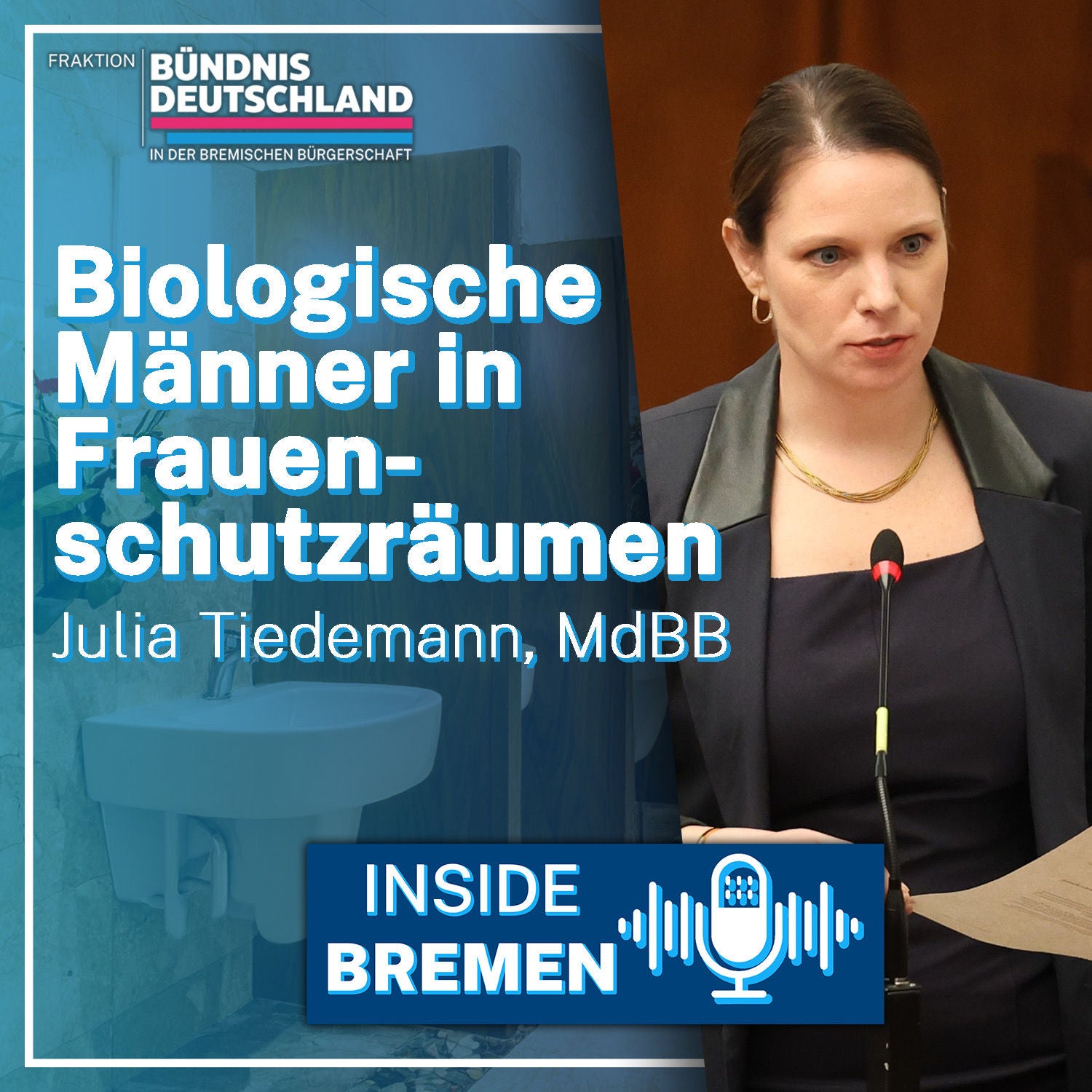 Biologische Männer in Frauenschutzräumen.