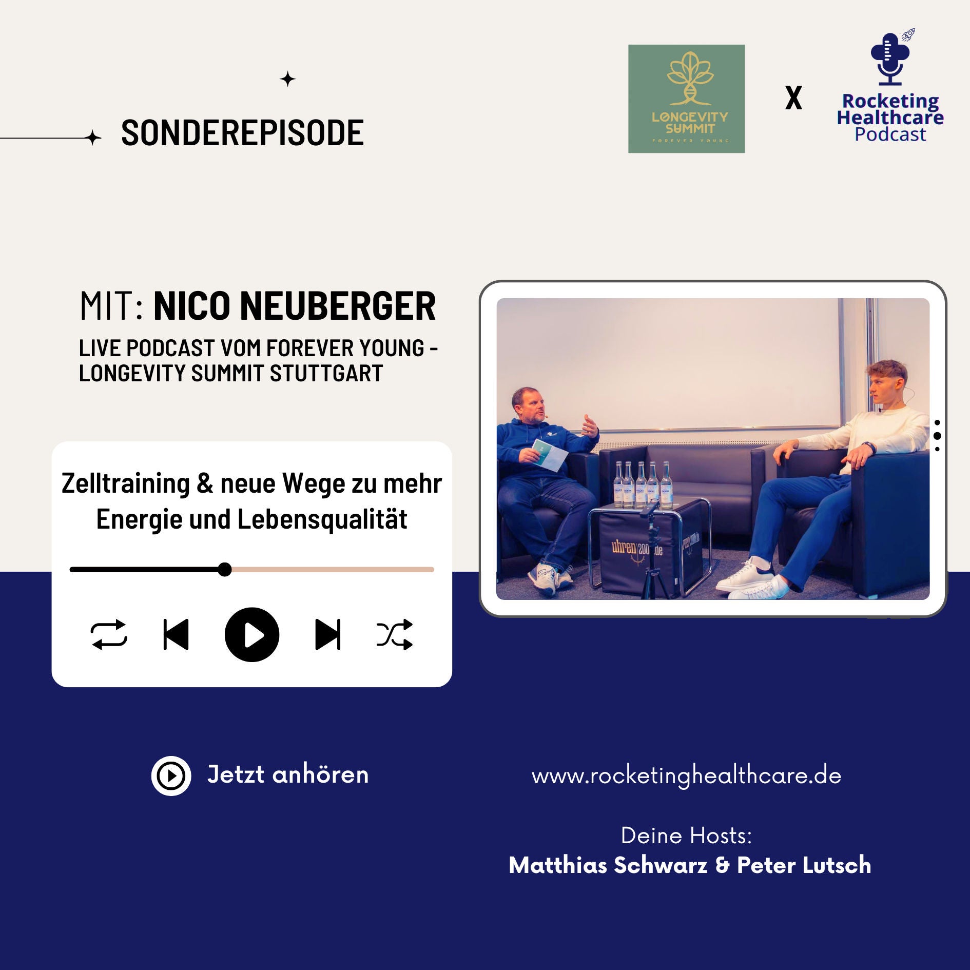 Live-Podcast Longevity Summit Stuttgart: Zelltraining, Leistungsfähigkeit & Zellgesundheit