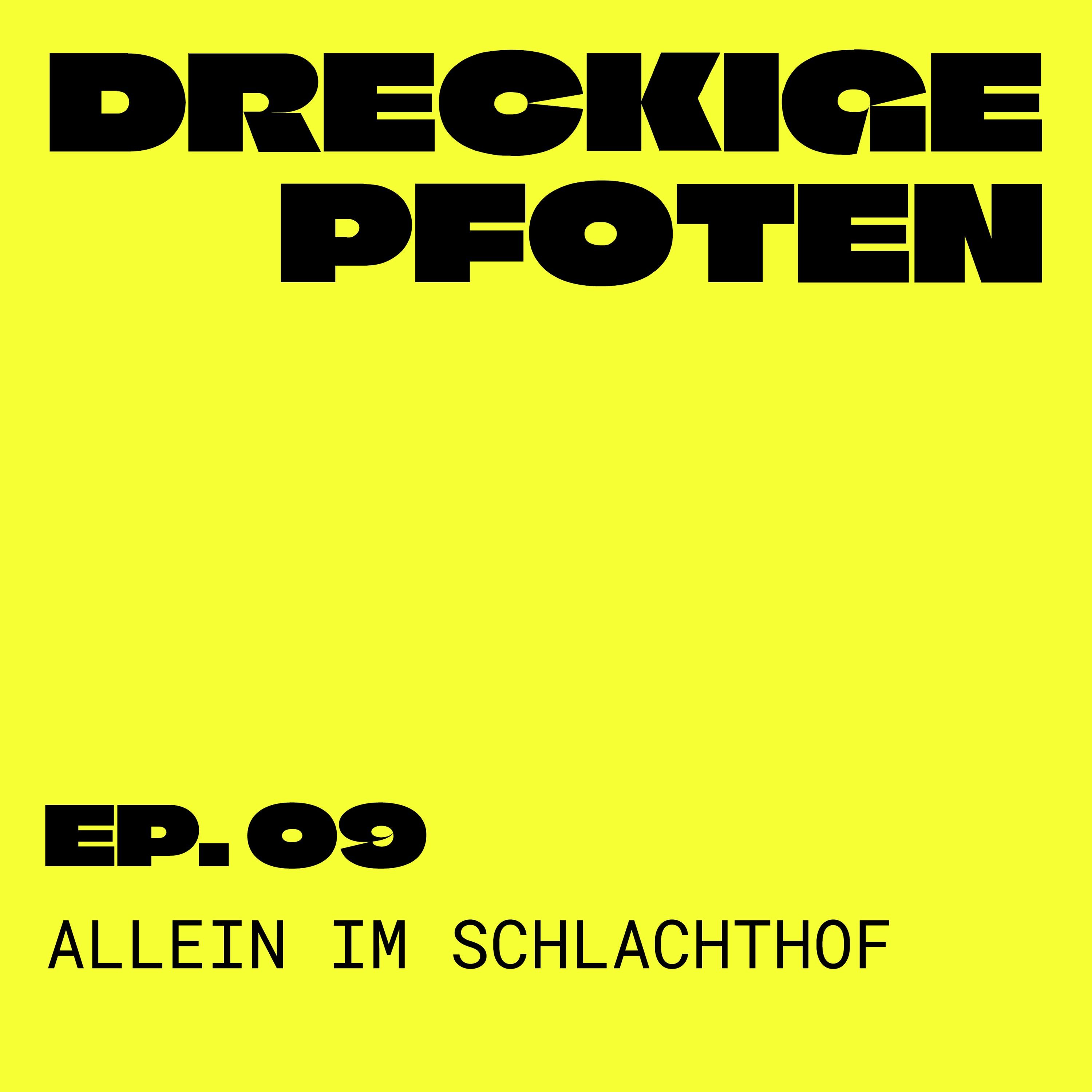 Allein im Schlachthof
